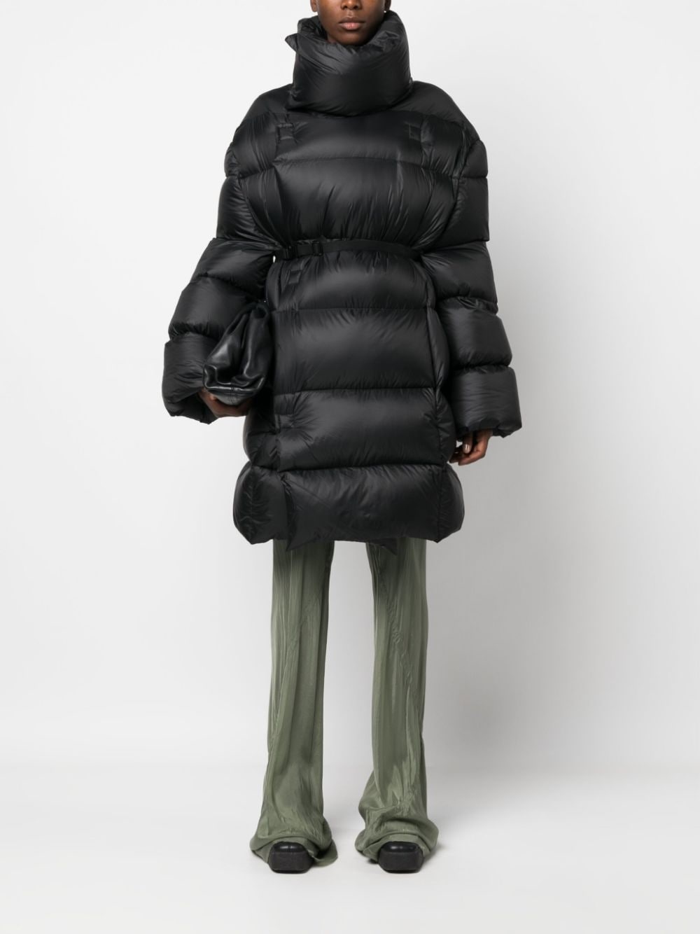 padded high-neck coat - 2