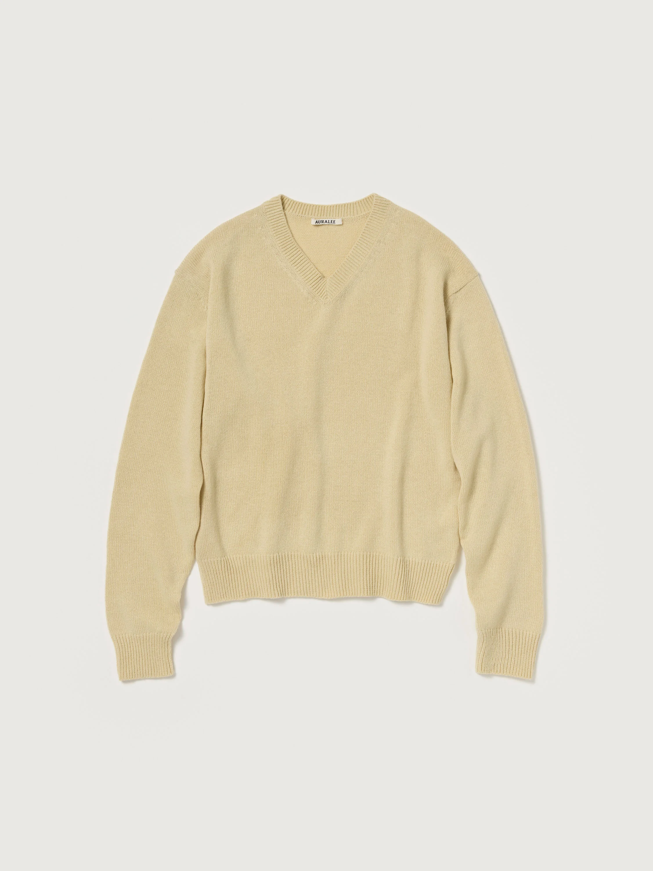 LIGHT CASHMERE KNIT V-NECK P/O - 1