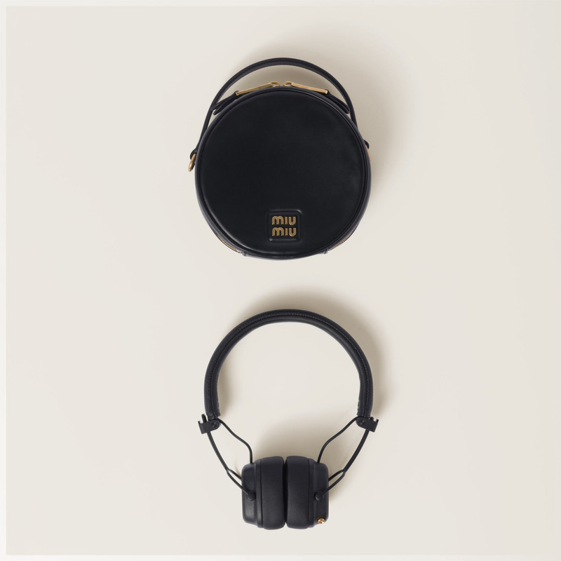Marshall X Miu Miu headphones with leather case 1