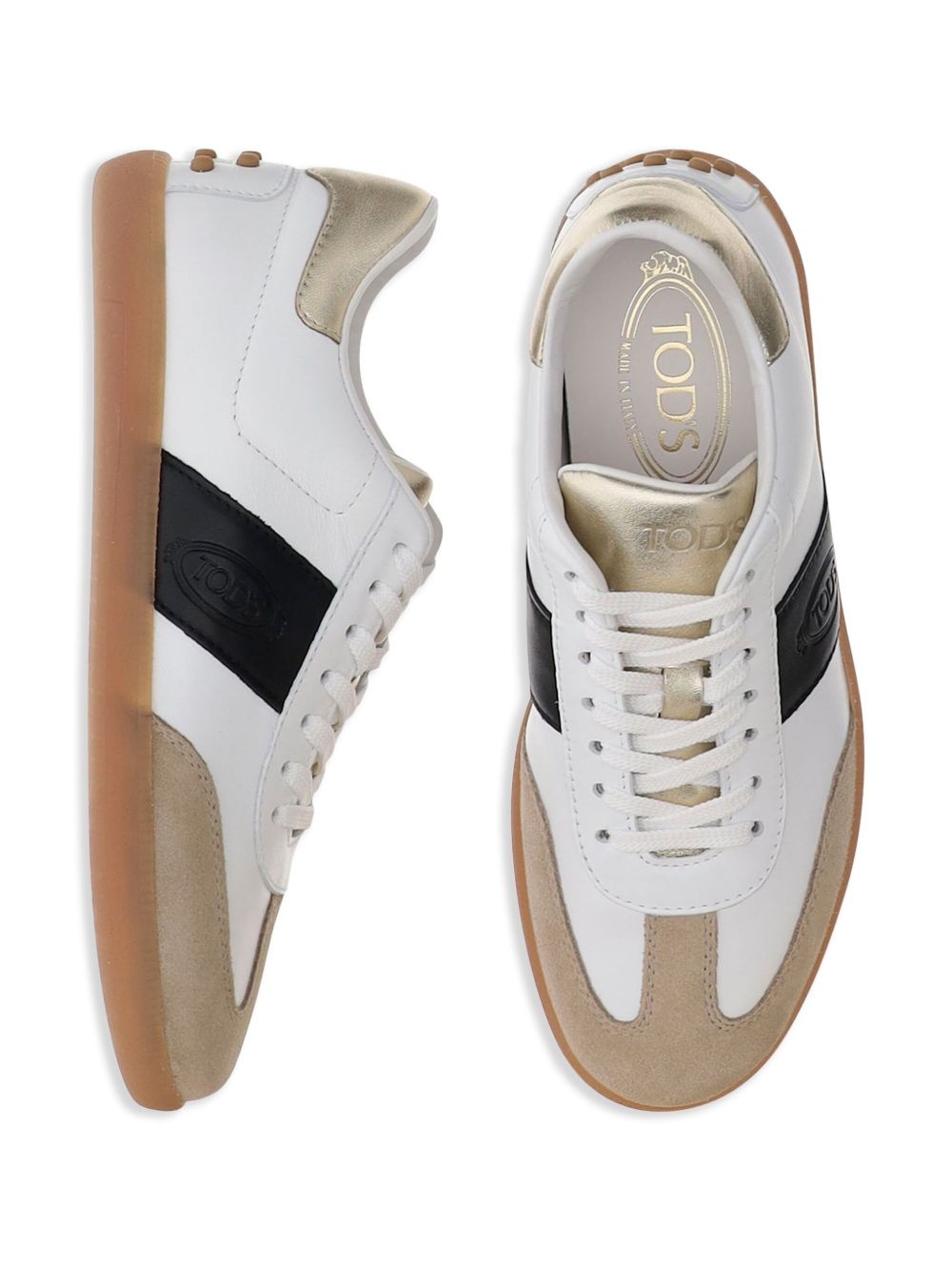 Tabs leather sneakers - 5