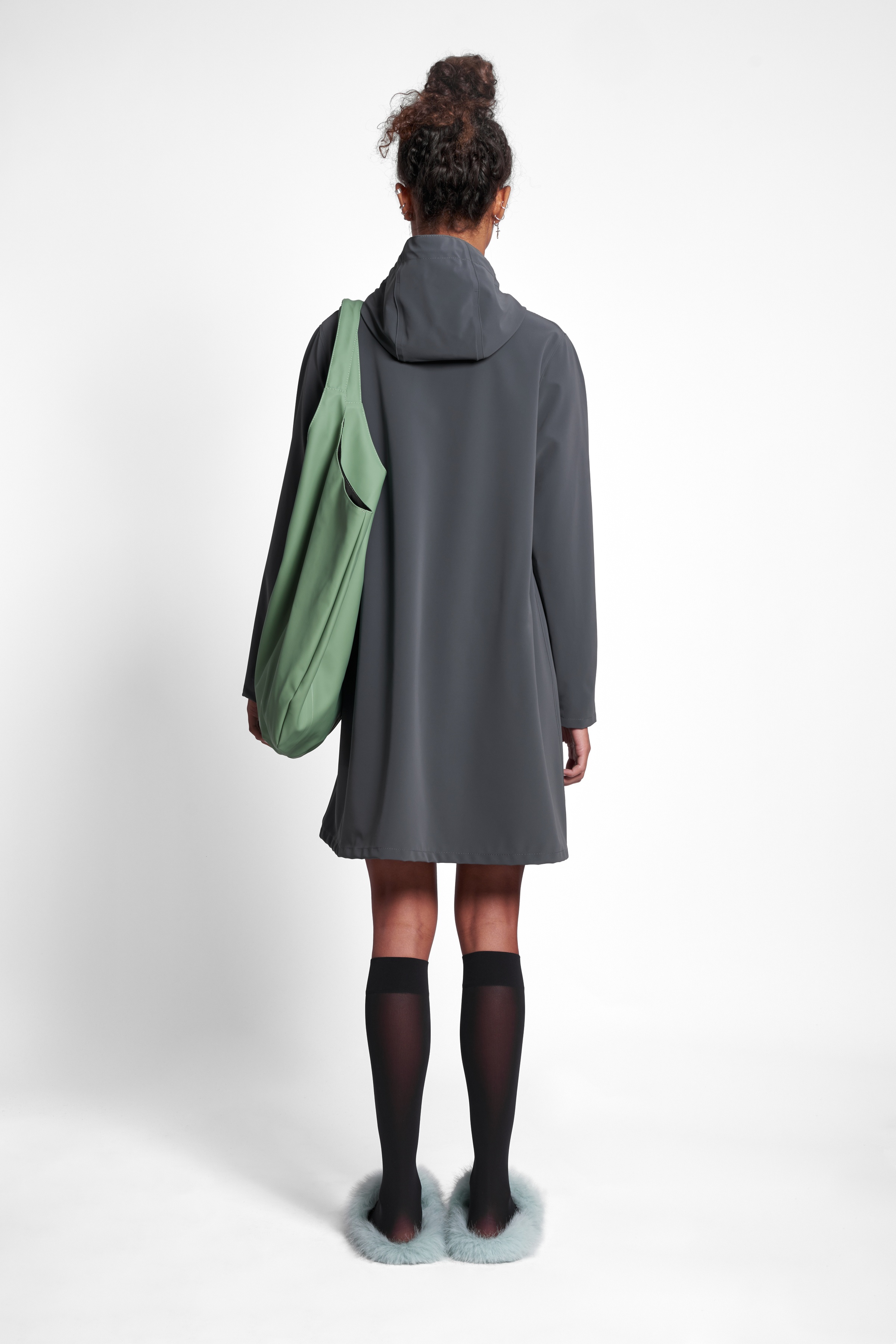 Mosebacke Lightweight Matte Raincoat Charcoal - 4