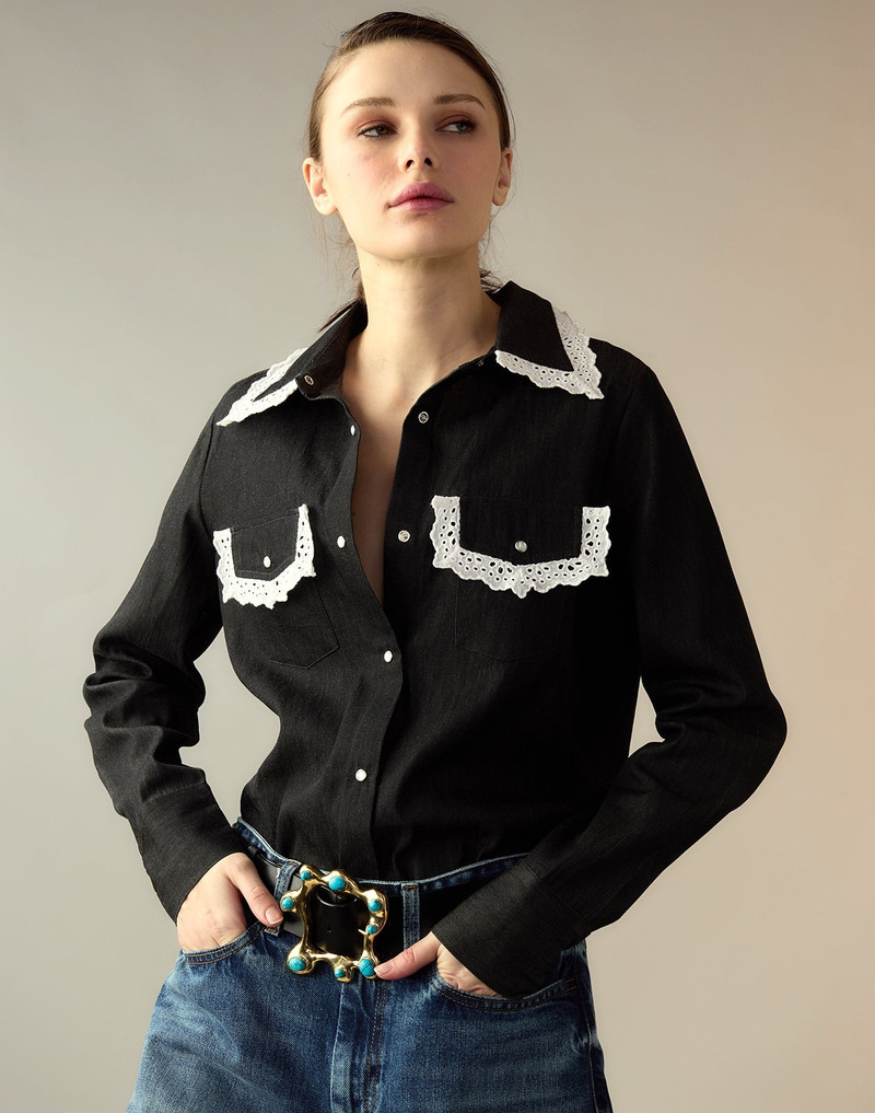 Not My First Rodeo Denim Shirt 1