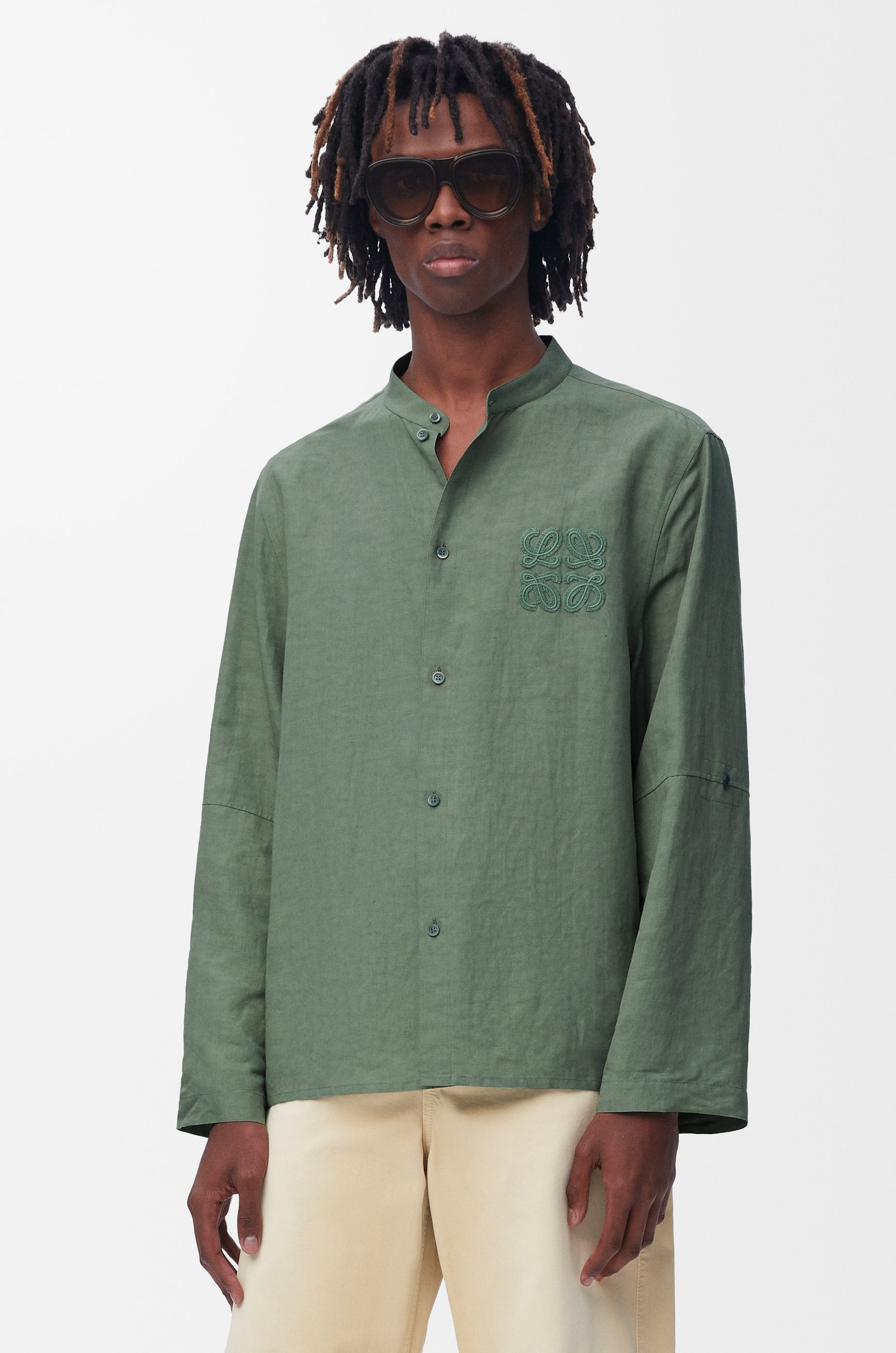 Shirt in viscose and linen - 3