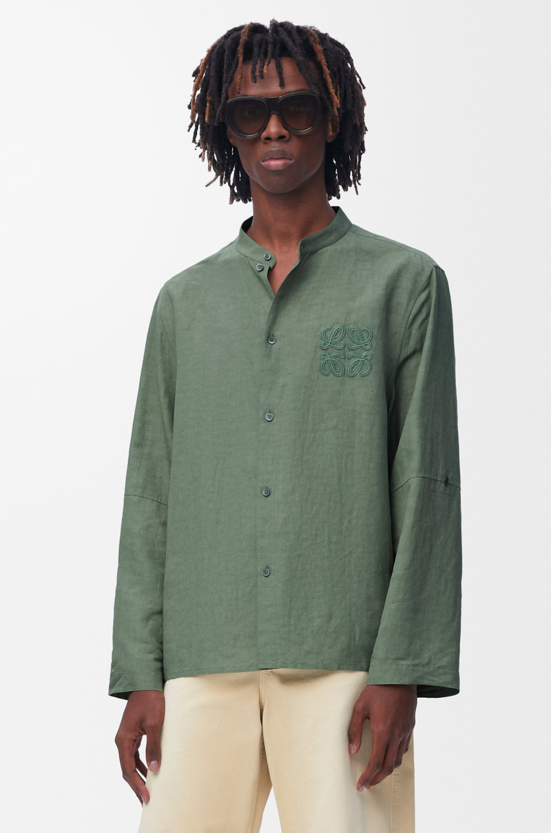 Shirt in viscose and linen 3