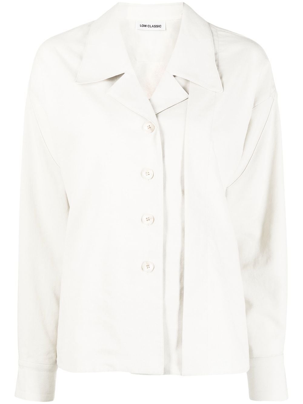 notched-collar shirt - 1