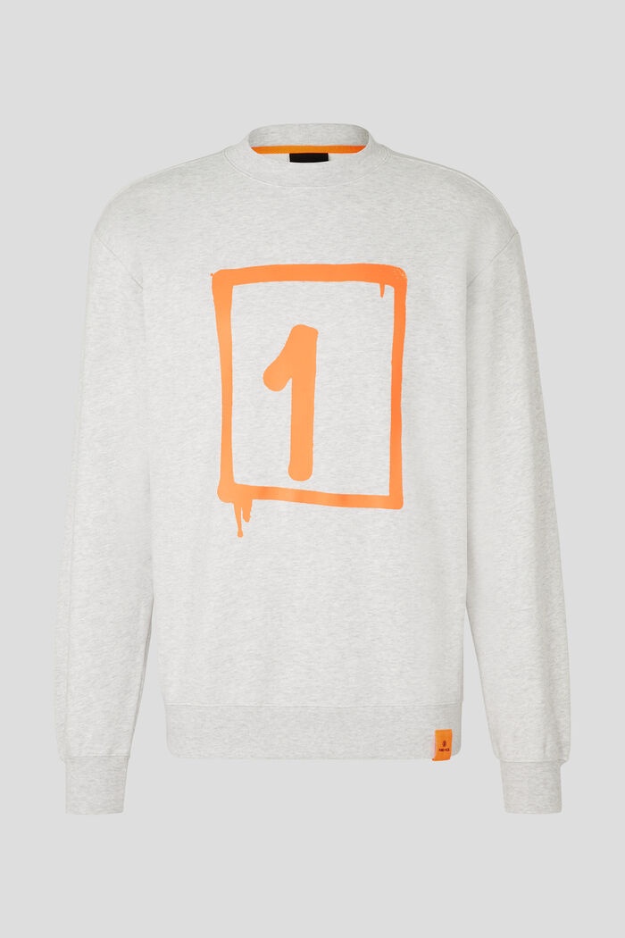Hunt Sweatshirt in Light gray/Orange - 1