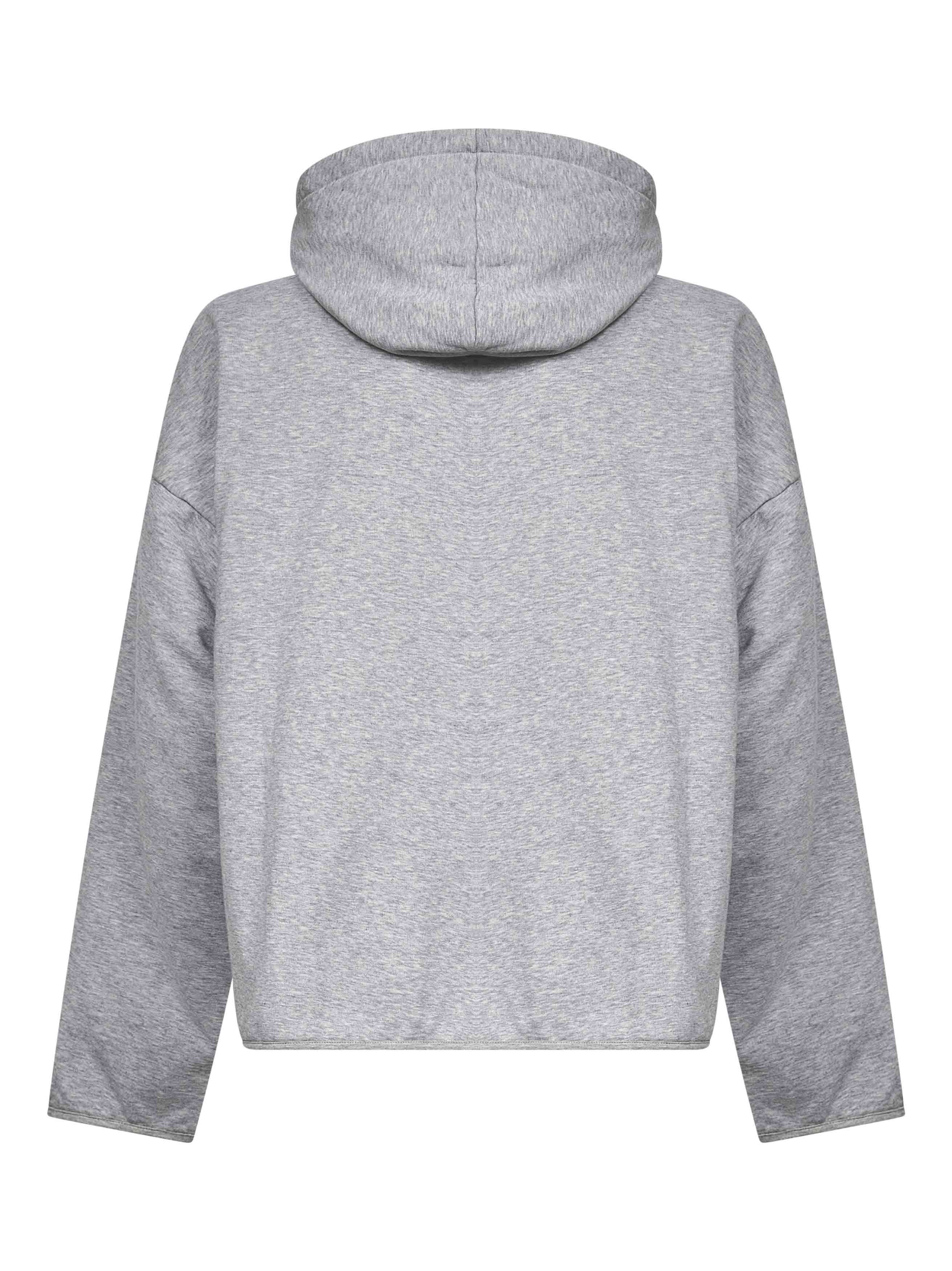 Grey jersey hoodie - 2