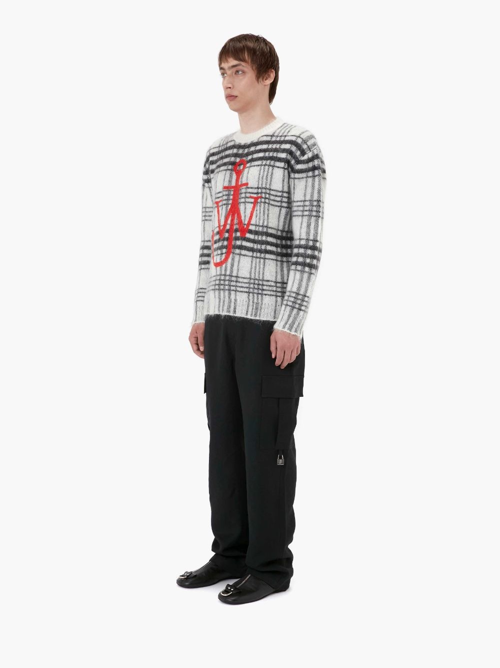 TARTAN CHECK CREWNECK JUMPER - 4