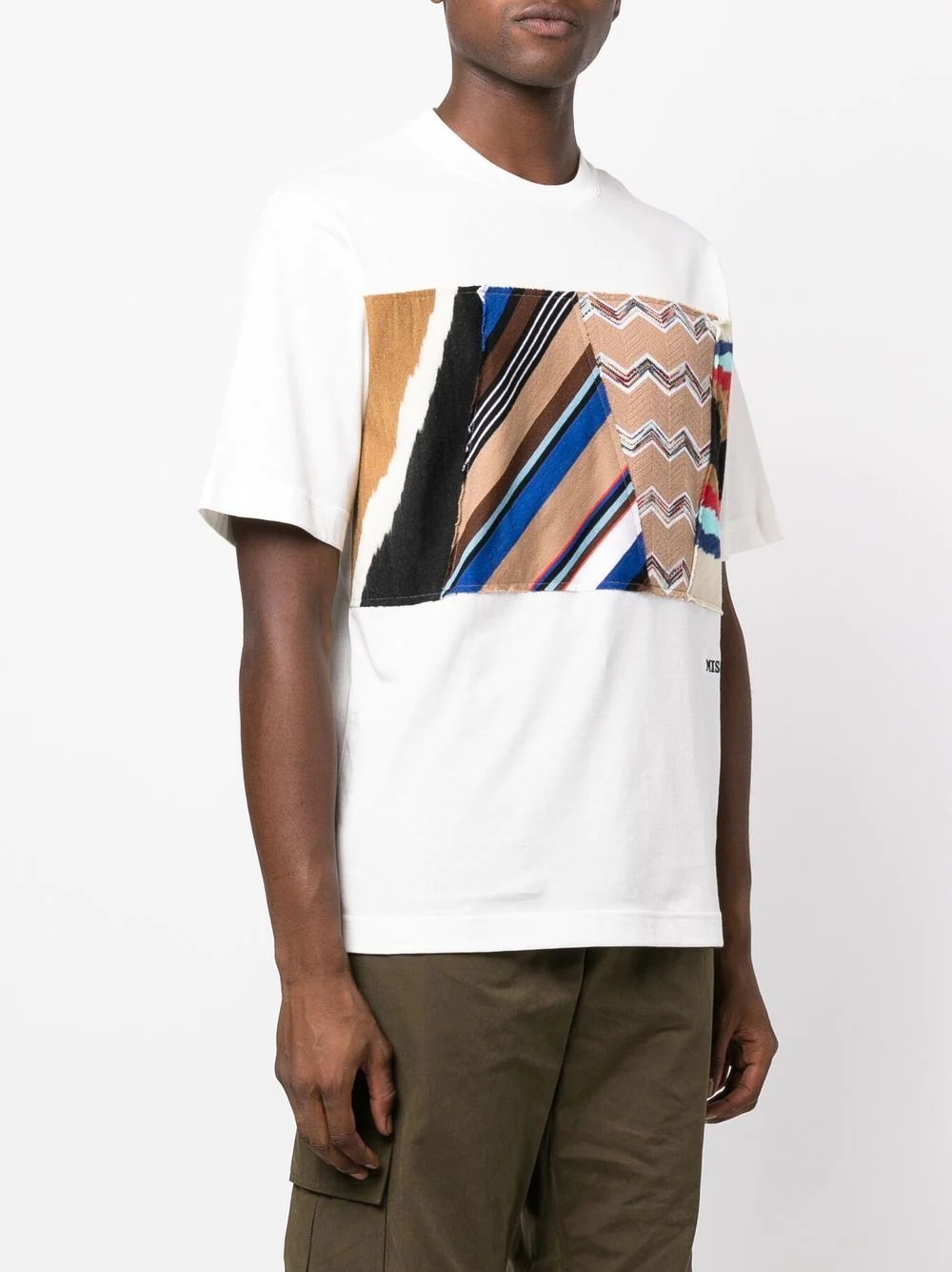 geometric-patch T-shirt - 3