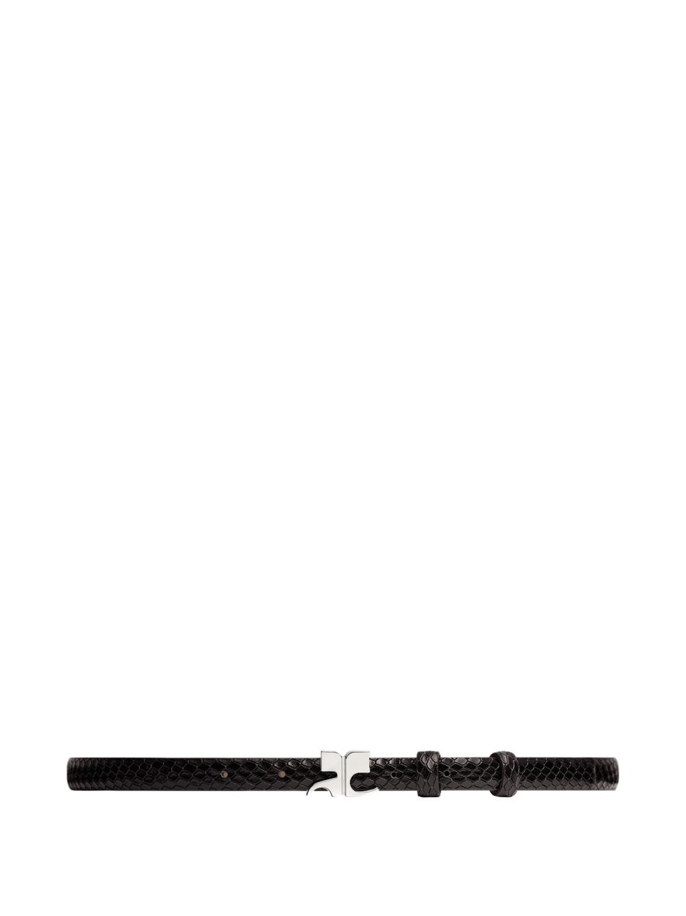 viper effect leather belt - 3
