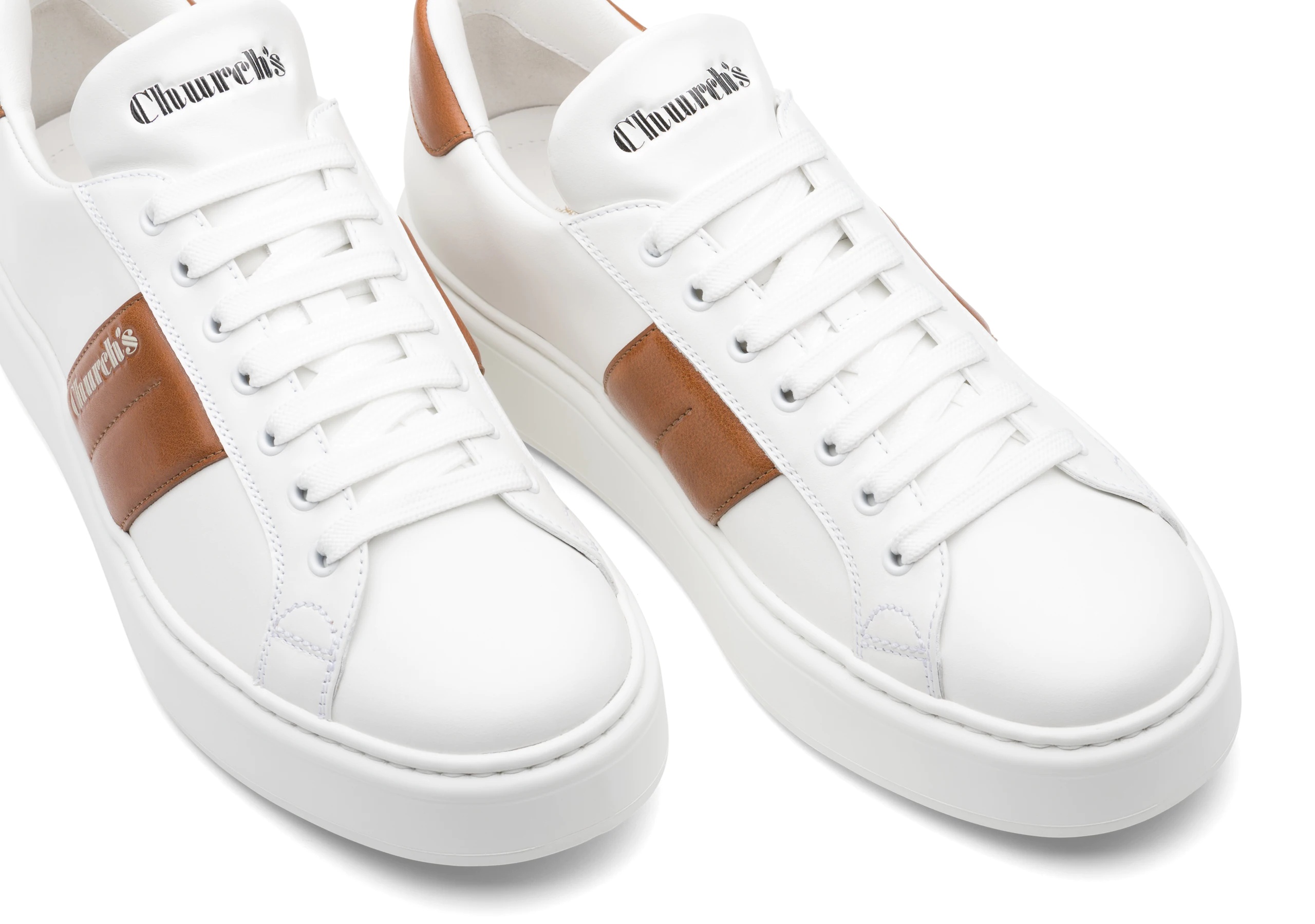Church's Mach 3 Calf Leather Classic Sneaker White/oak