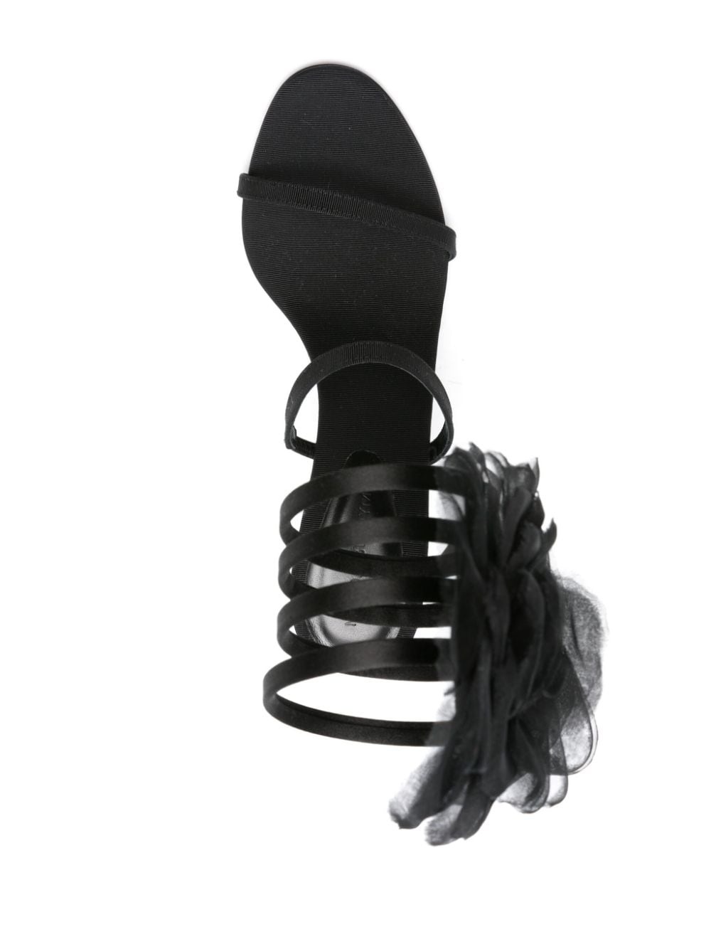 spiral-bound floral-appliquÃ© sandals - 8