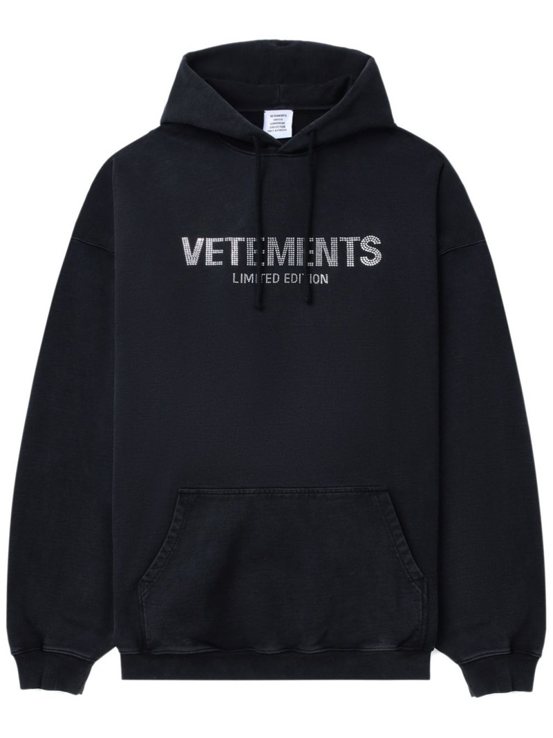 logo-embellished hoodie 1