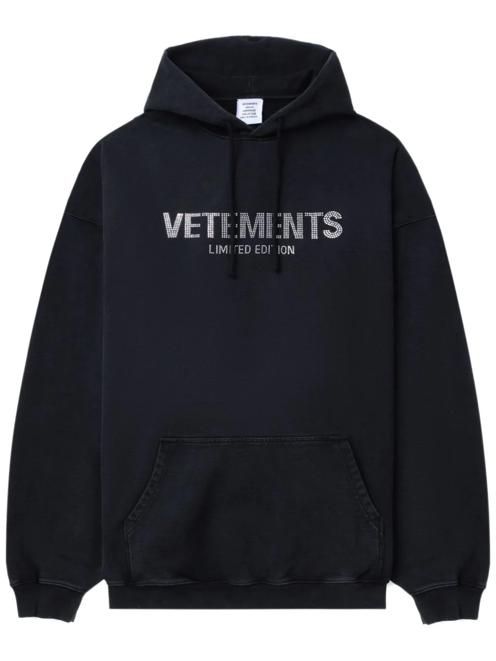 logo-embellished hoodie - 1