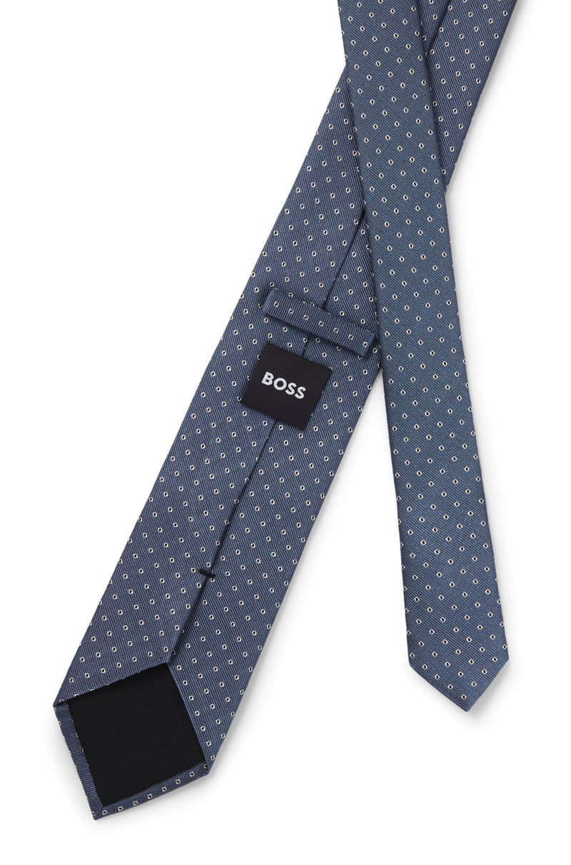 SILK-BLEND TIE WITH JACQUARD-WOVEN PATTERN 5