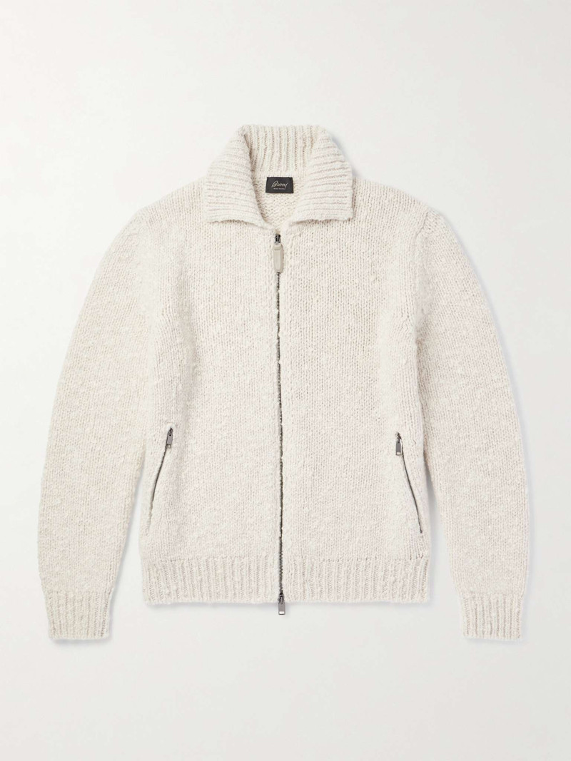 Wool-Blend Bouclé Cardigan - 1