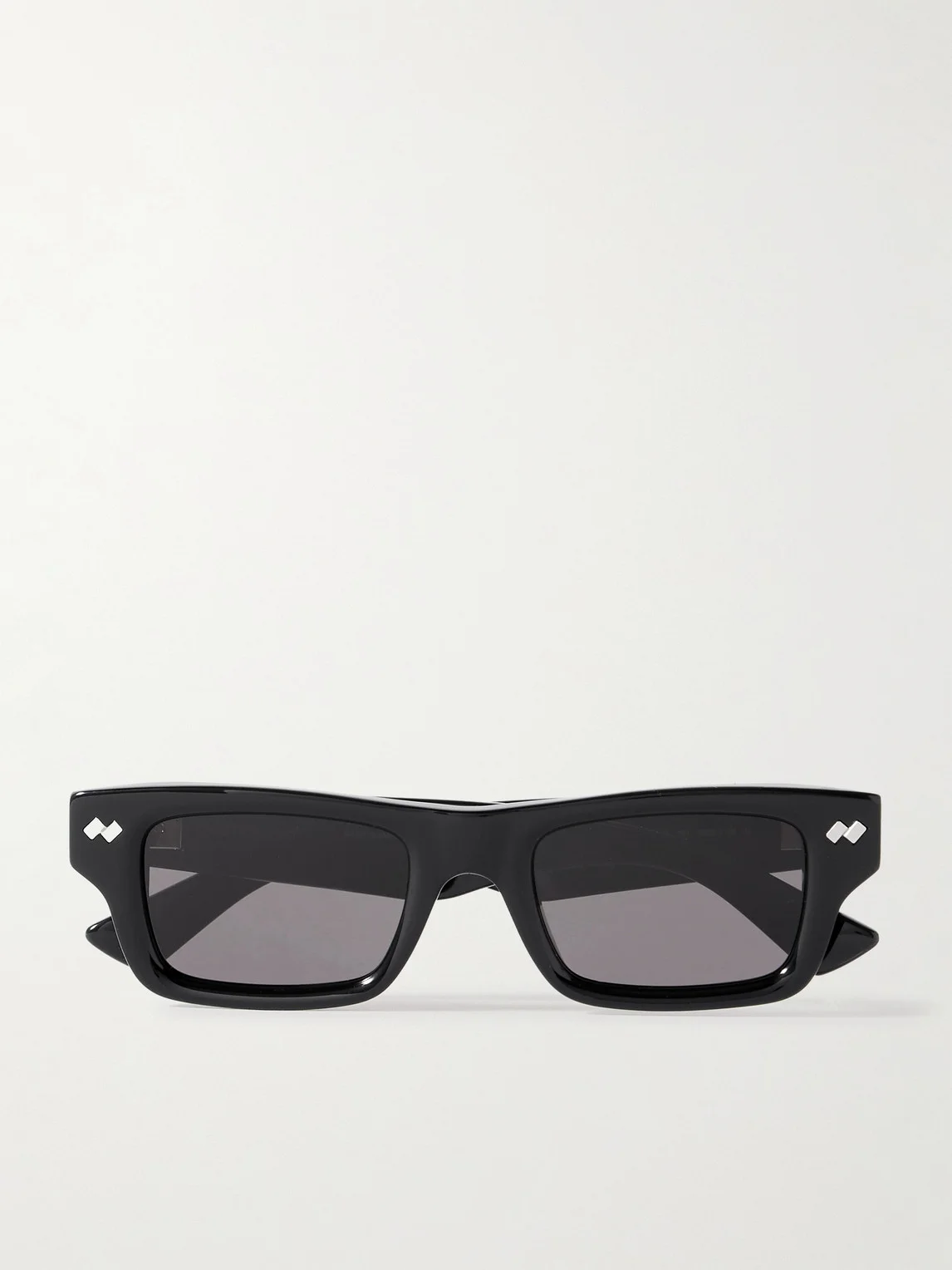 Ribbon Stud Square-Frame Recycled-Acetate Sunglasses - 1