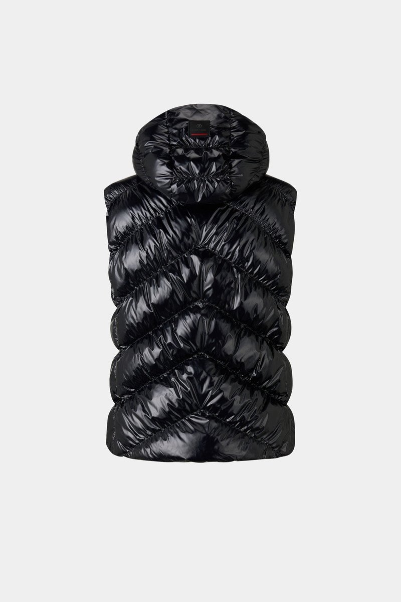 BOGNER Naima Quilted waistcoat in Black outlook