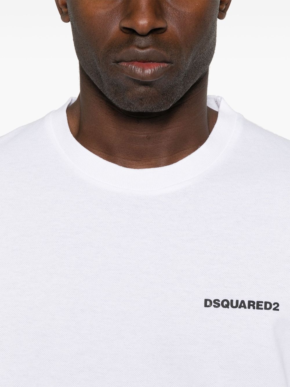 rubberised logo-print T-shirt - 4