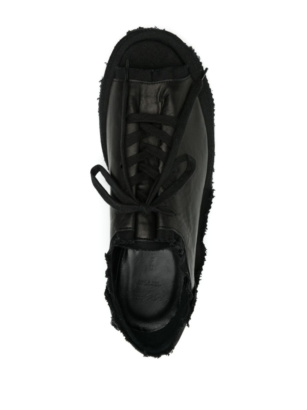 lace-up leather sandals - 4