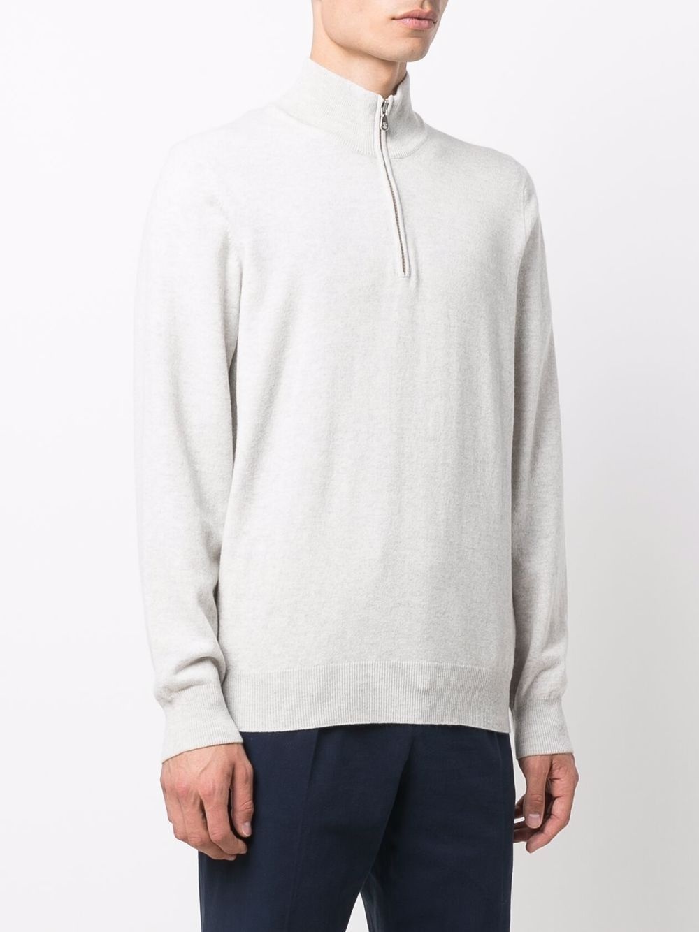 zip-up cashmere jumper - 3