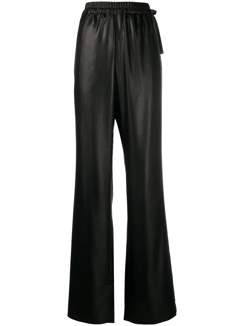 faux leather trousers - 1