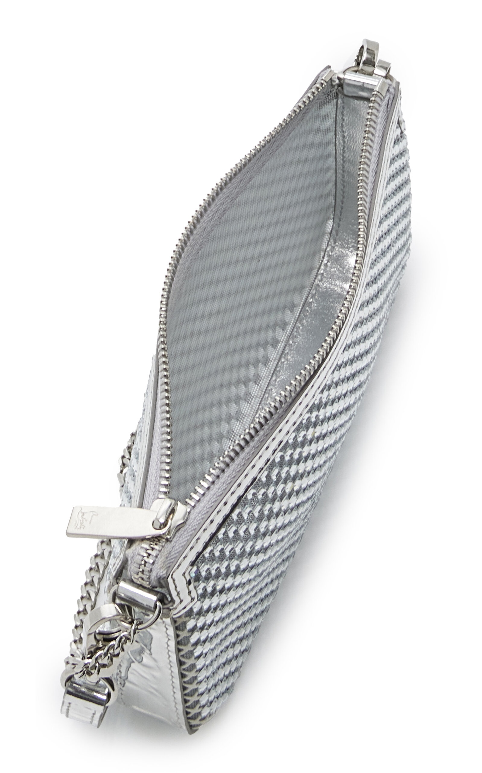 追跡【Christian Louboutin】ミニルビラクリスタルショルダー Christian Louboutin Loubila Mini Crystal Shoulder Bag silver
