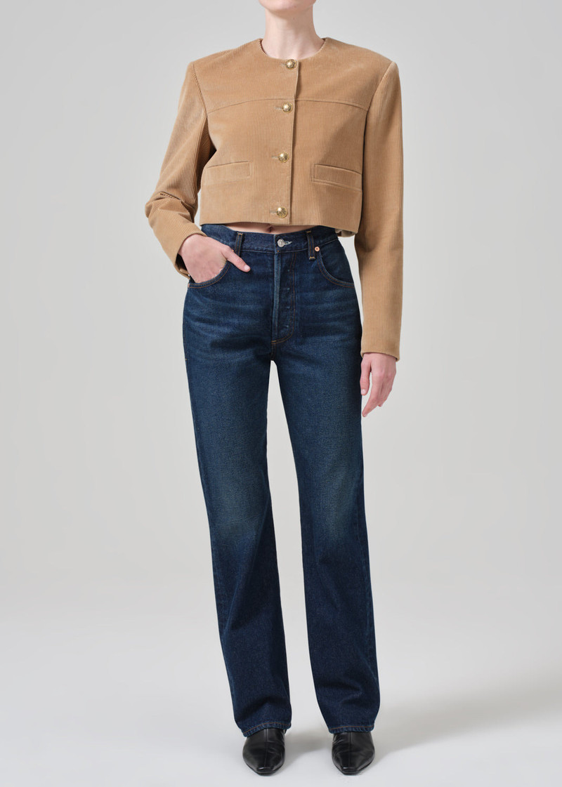 Pia Cropped Jacket In Ambra 1