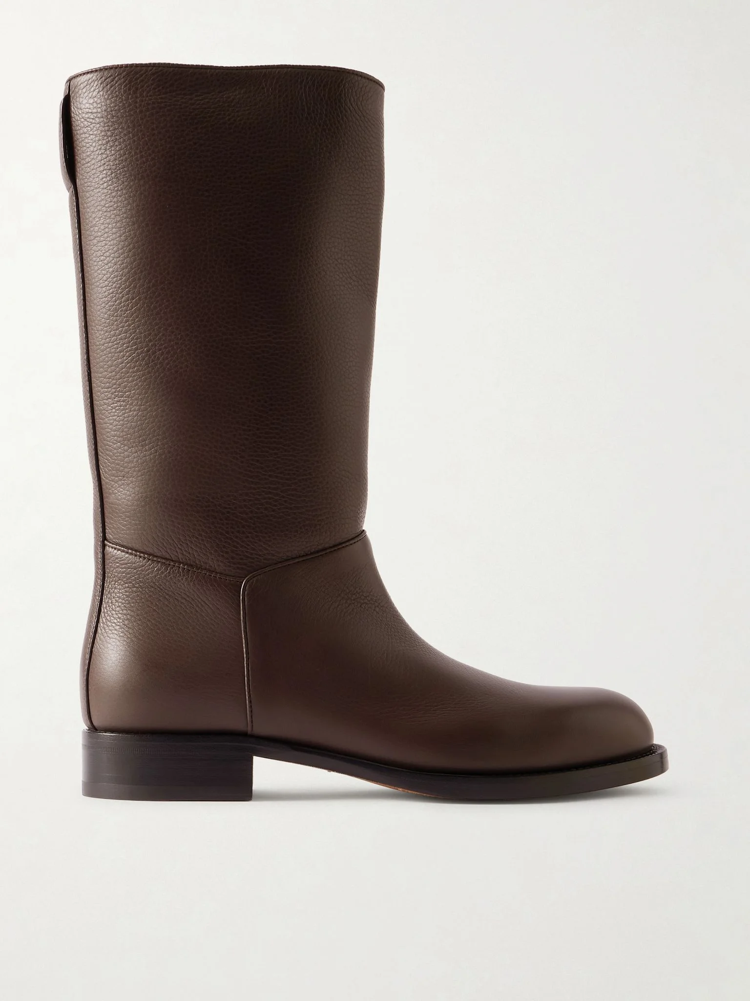 Nobilis textured-leather ankle boots Brown - 1