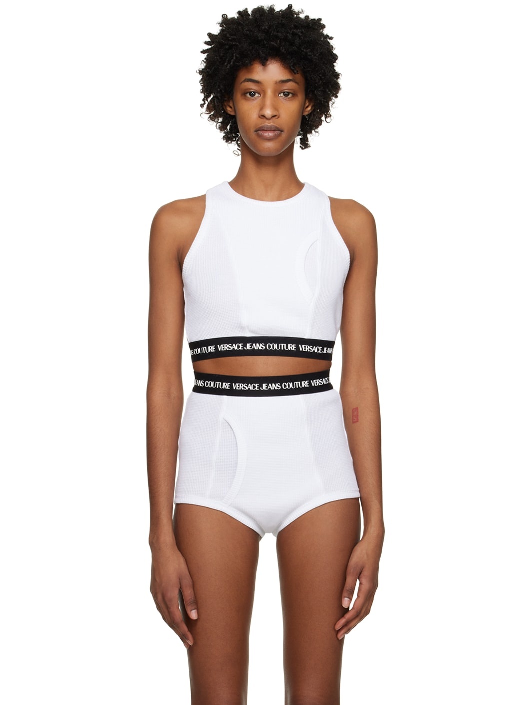 White Bonded Tank Top - 1