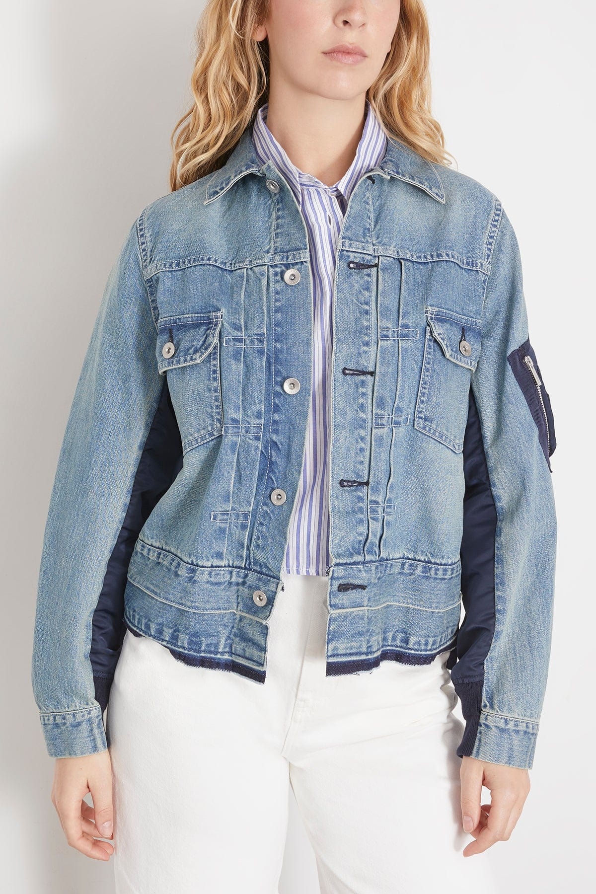 Denim Jacket in Light Blue - 3