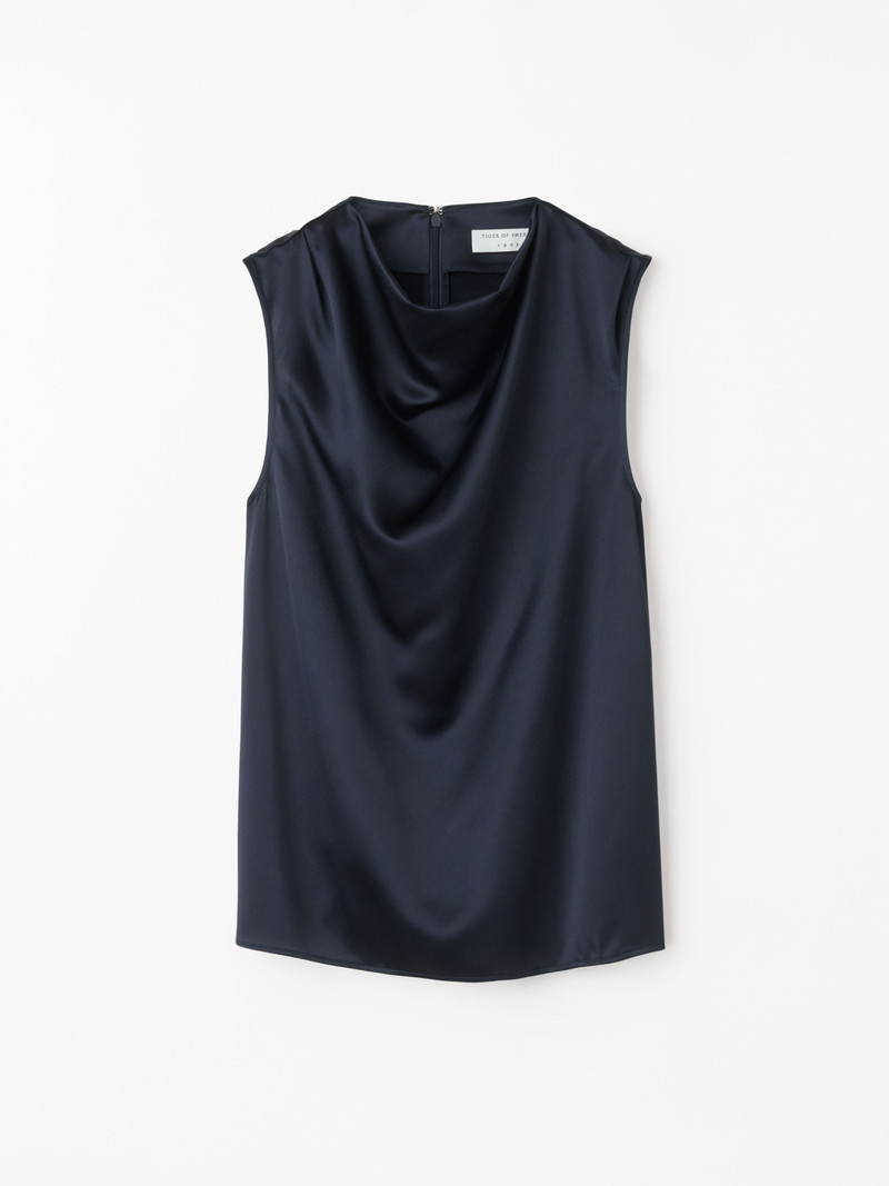 Lian Draped Satin Top 1