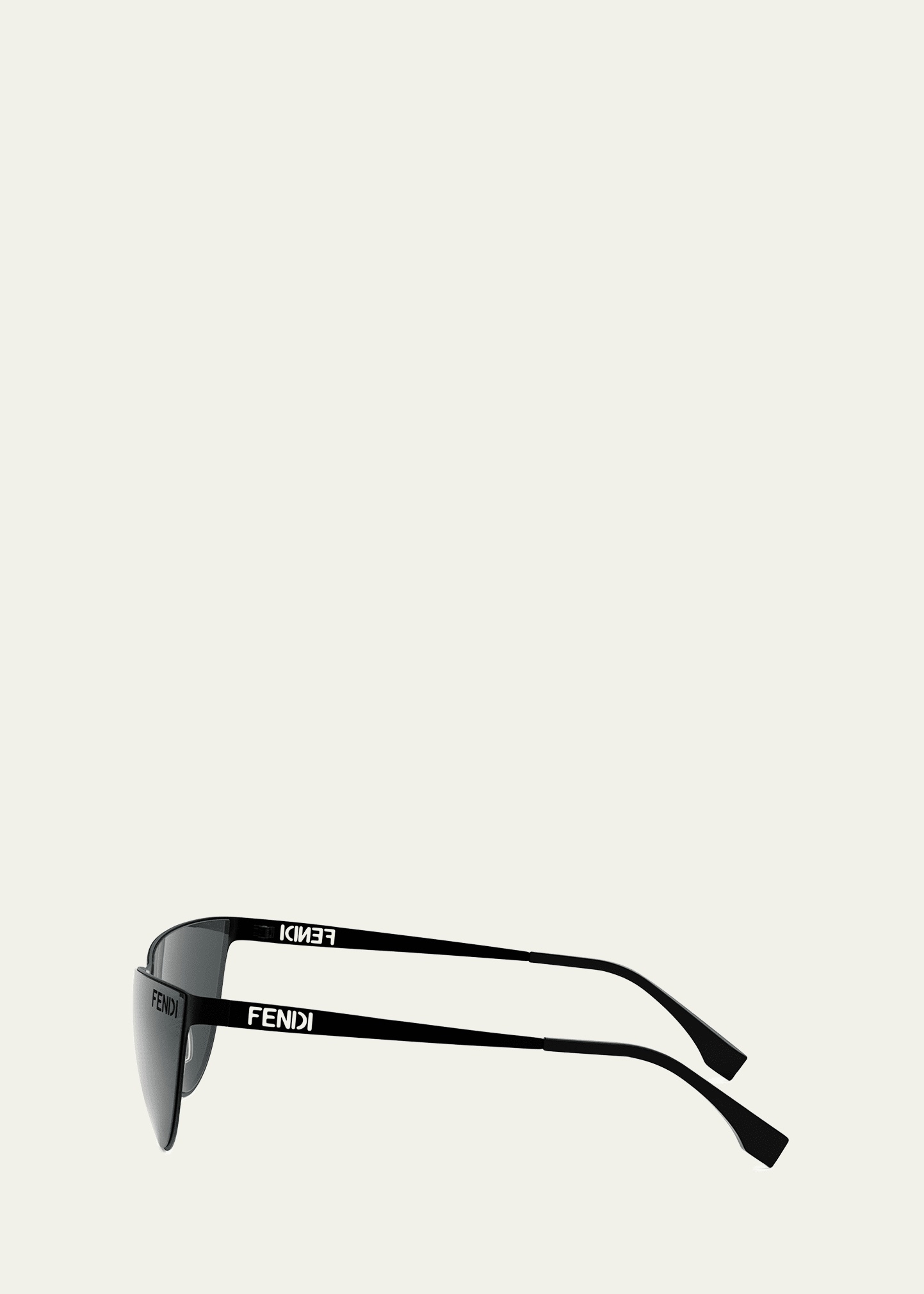 Men's Logo Cutout Metal Cat-Eye Sunglasses - 3