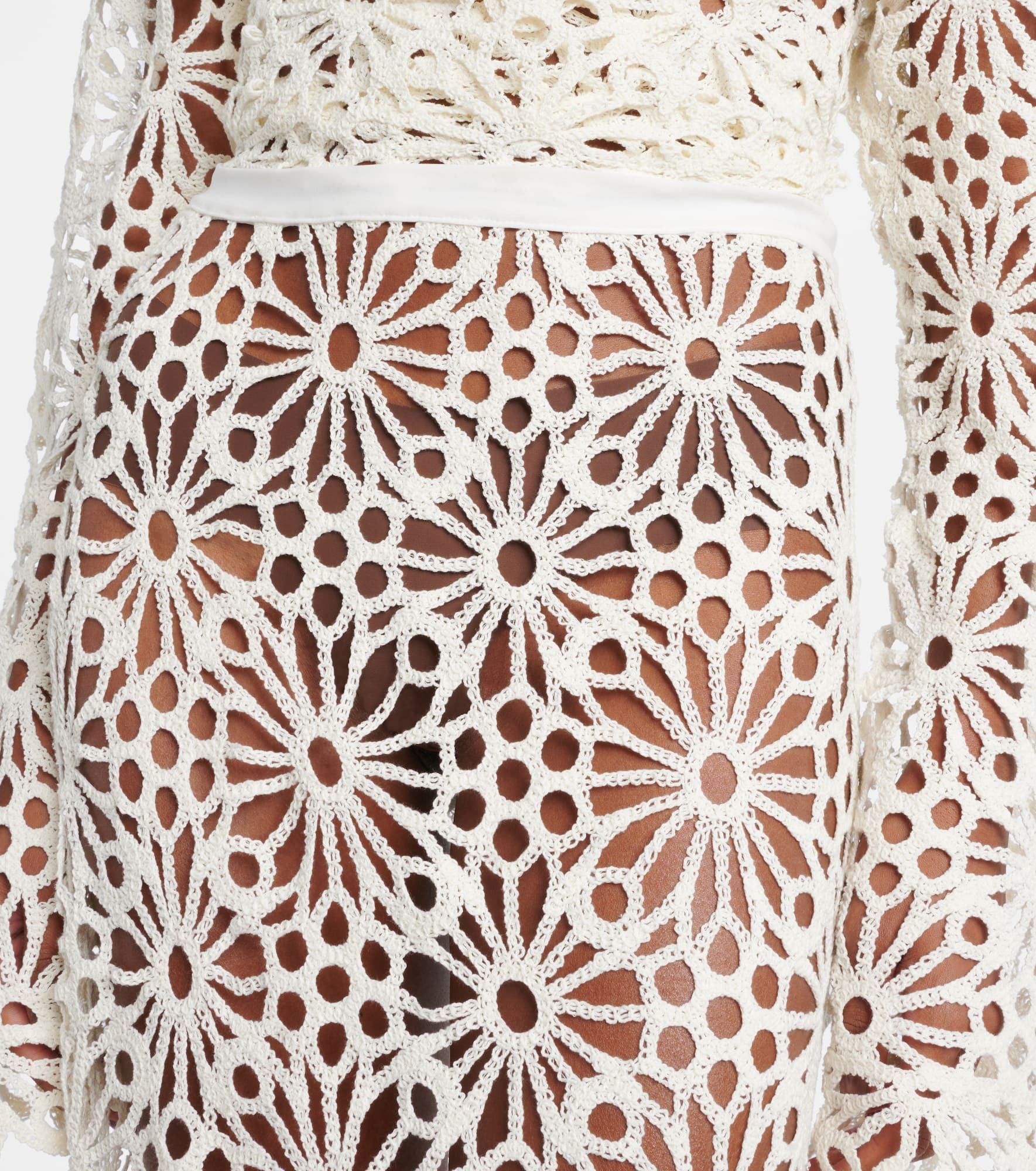 Obie floral lace maxi skirt - 4