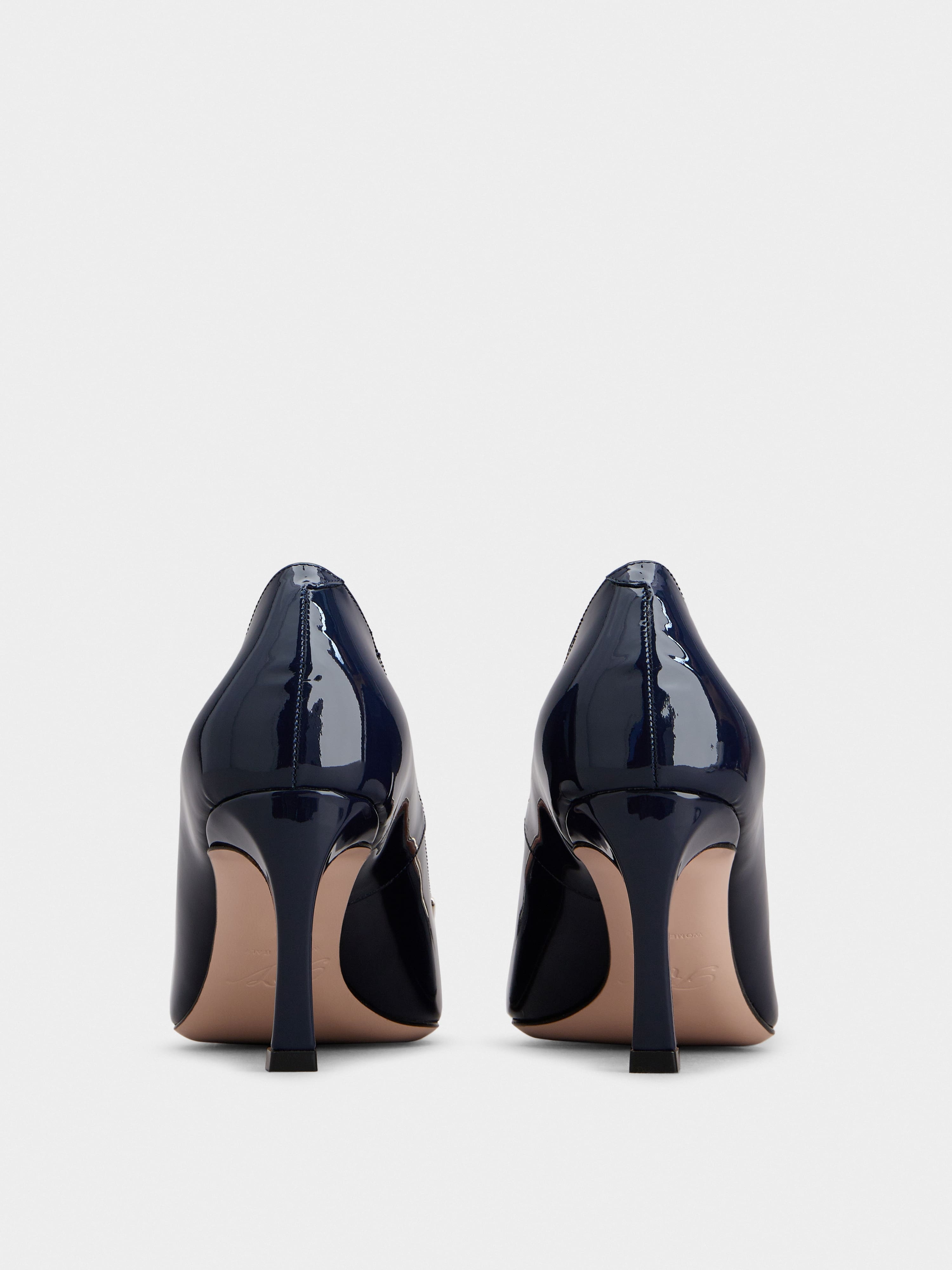 Trompette Metal Buckle Pumps in Patent Leather - 5