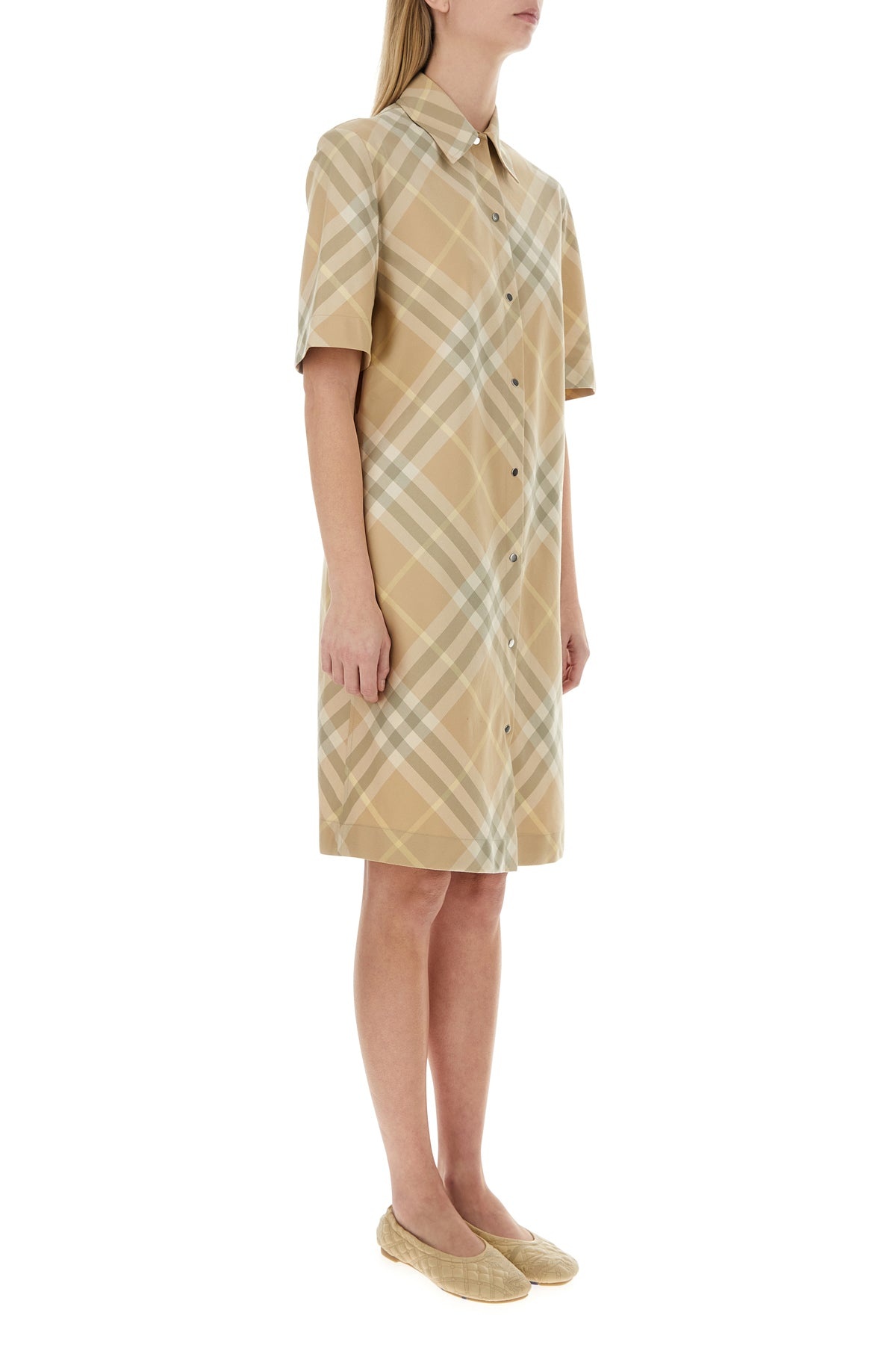 Embroidered cotton shirt dress - 3