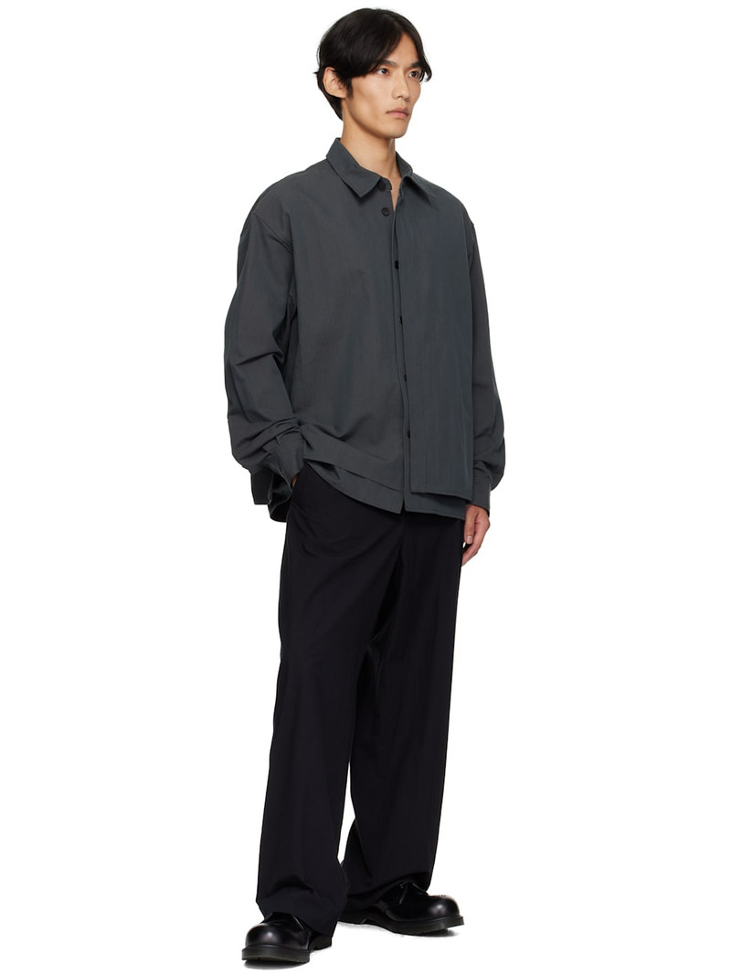 LE17SEPTEMBRE Gray Double Layered Relaxed Shirt outlook