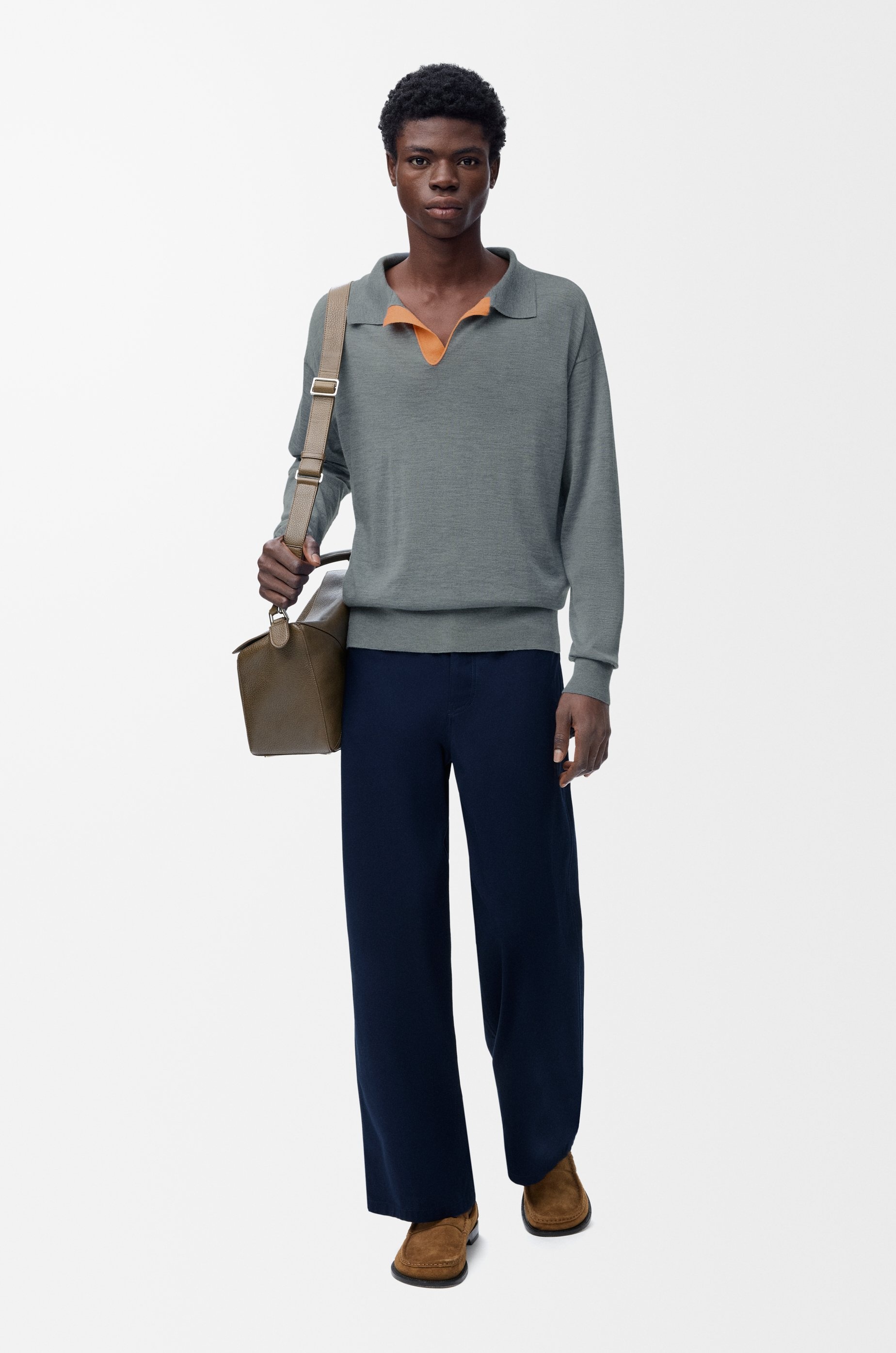 Polo sweater in wool - 2