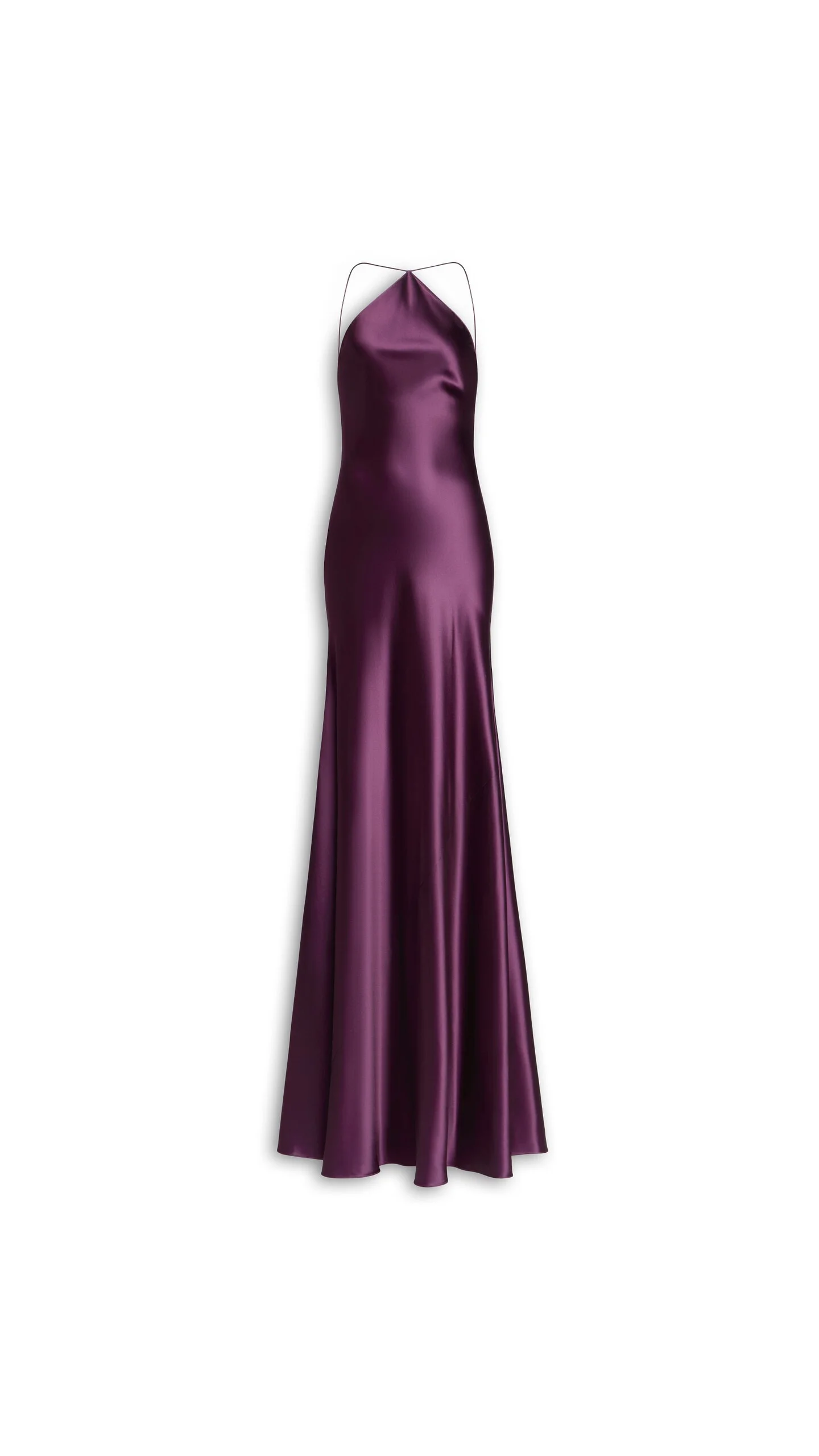 CURVED SILK DRESS - 1