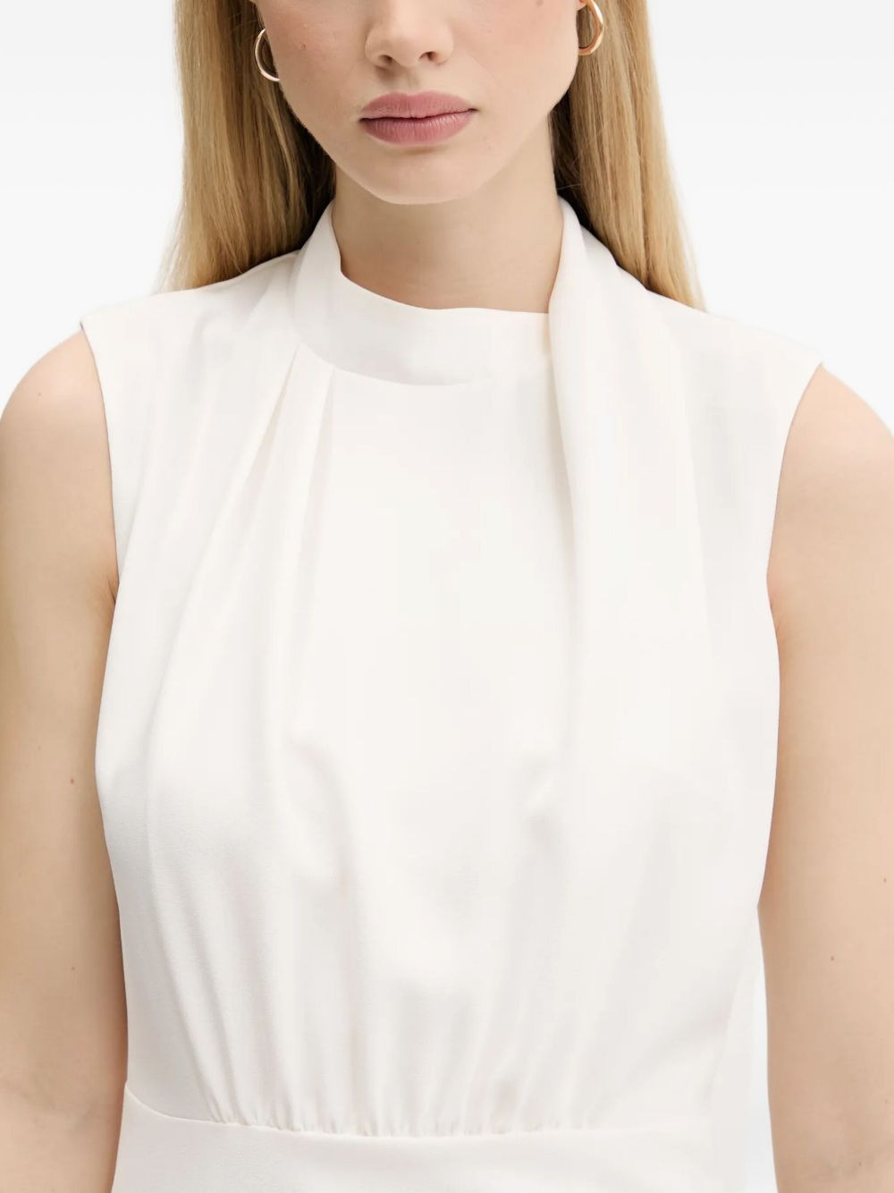 side-split midi dress - 4