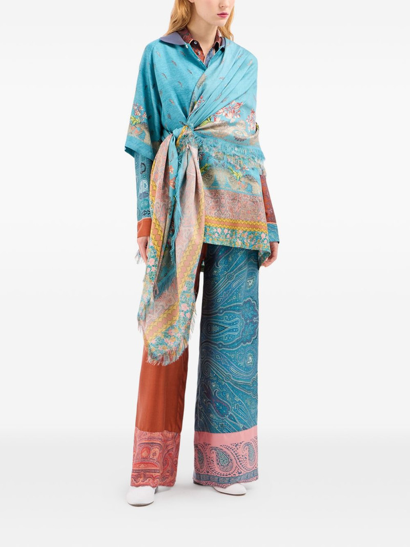 Pierre-Louis Mascia Aloe paisley-pattern wide-leg palazzo pants outlook