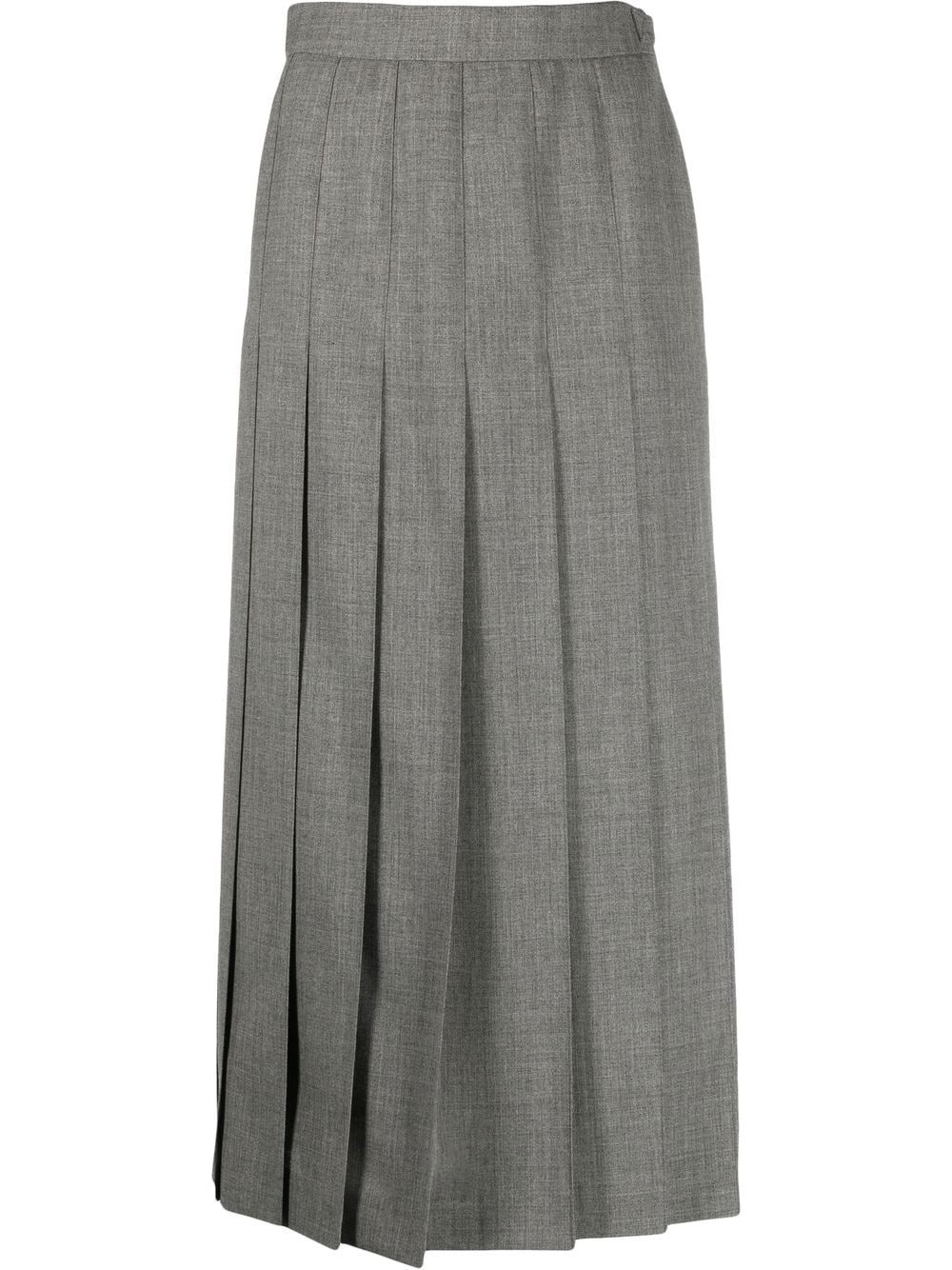 pleated midi skirt - 1