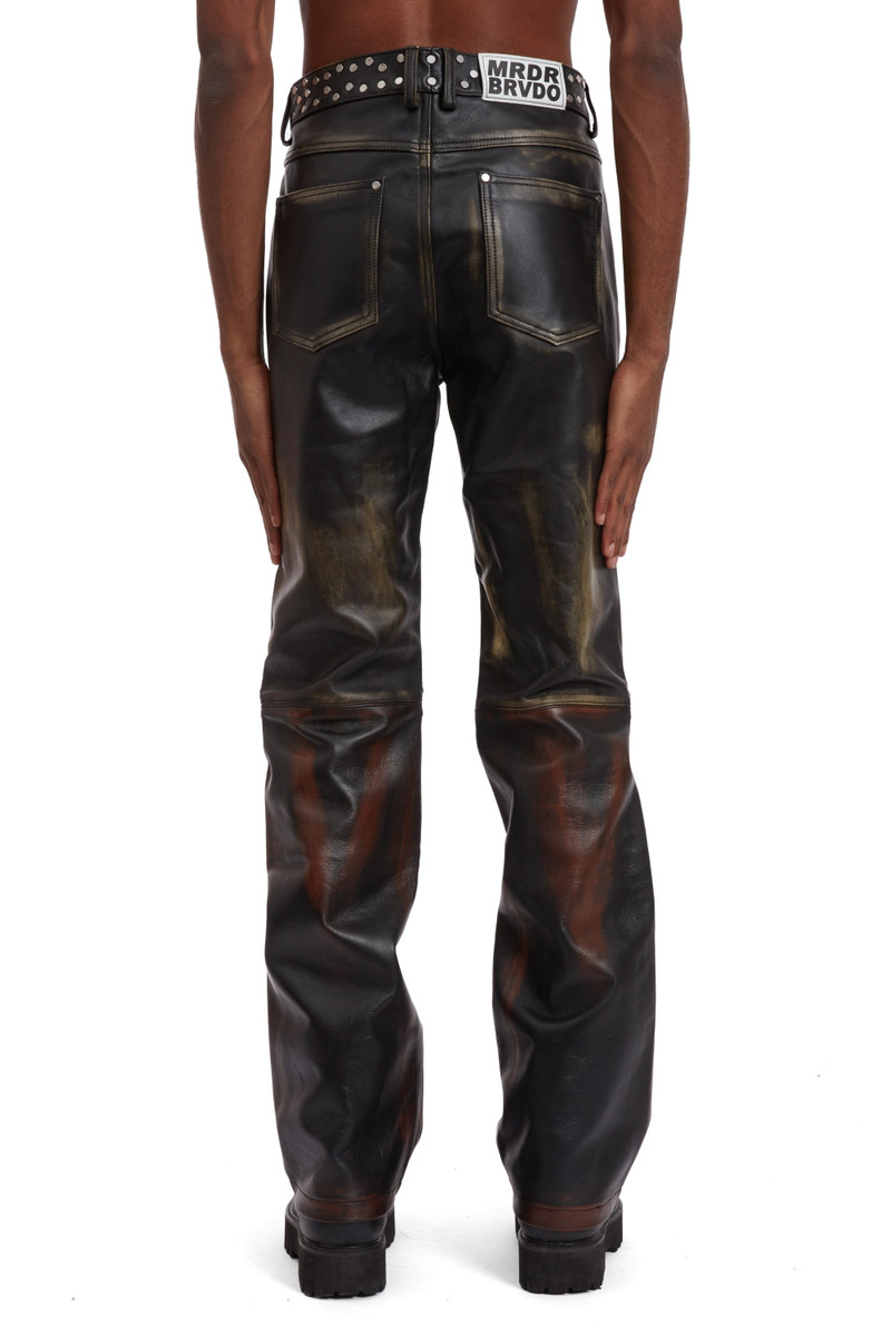 OMBRE STUDDED LEATHER PANT 6