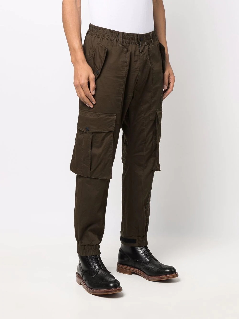 logo-print cargo pants - 3