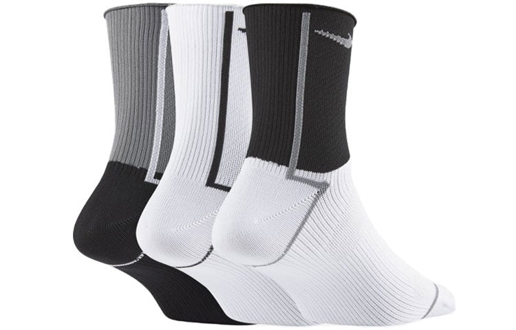 Nike Unisex Everyday Plus Lightweight Sports Socks 3 Packs Black/White/Grey CK6021-904 - 2