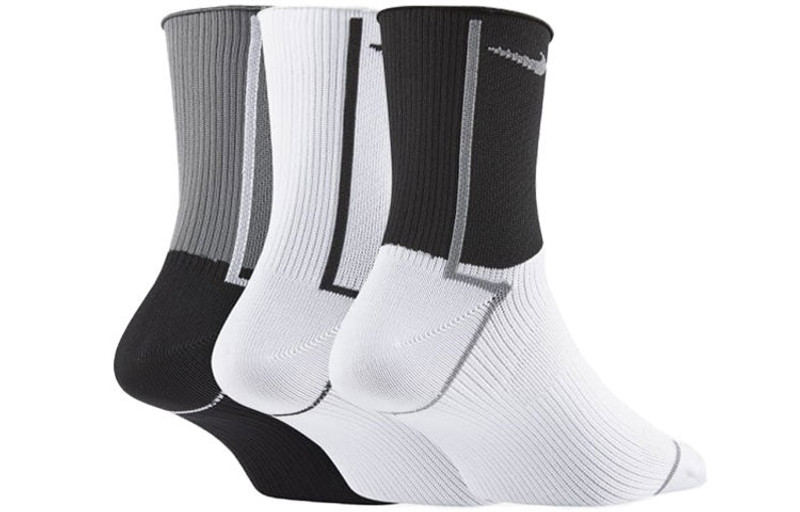 Nike Nike Unisex Everyday Plus Lightweight Sports Socks 3 Packs Black/White/Grey CK6021-904 outlook
