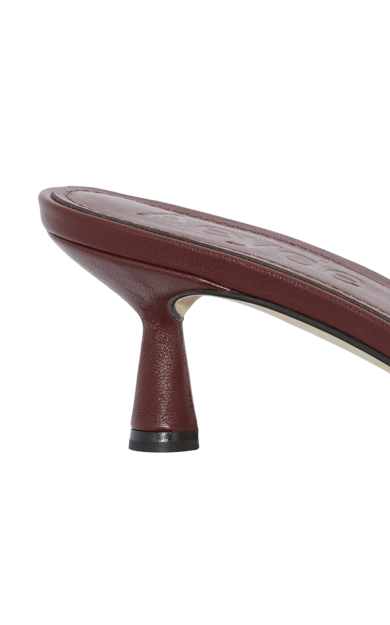 Vero Leather Sandals burgundy - 6