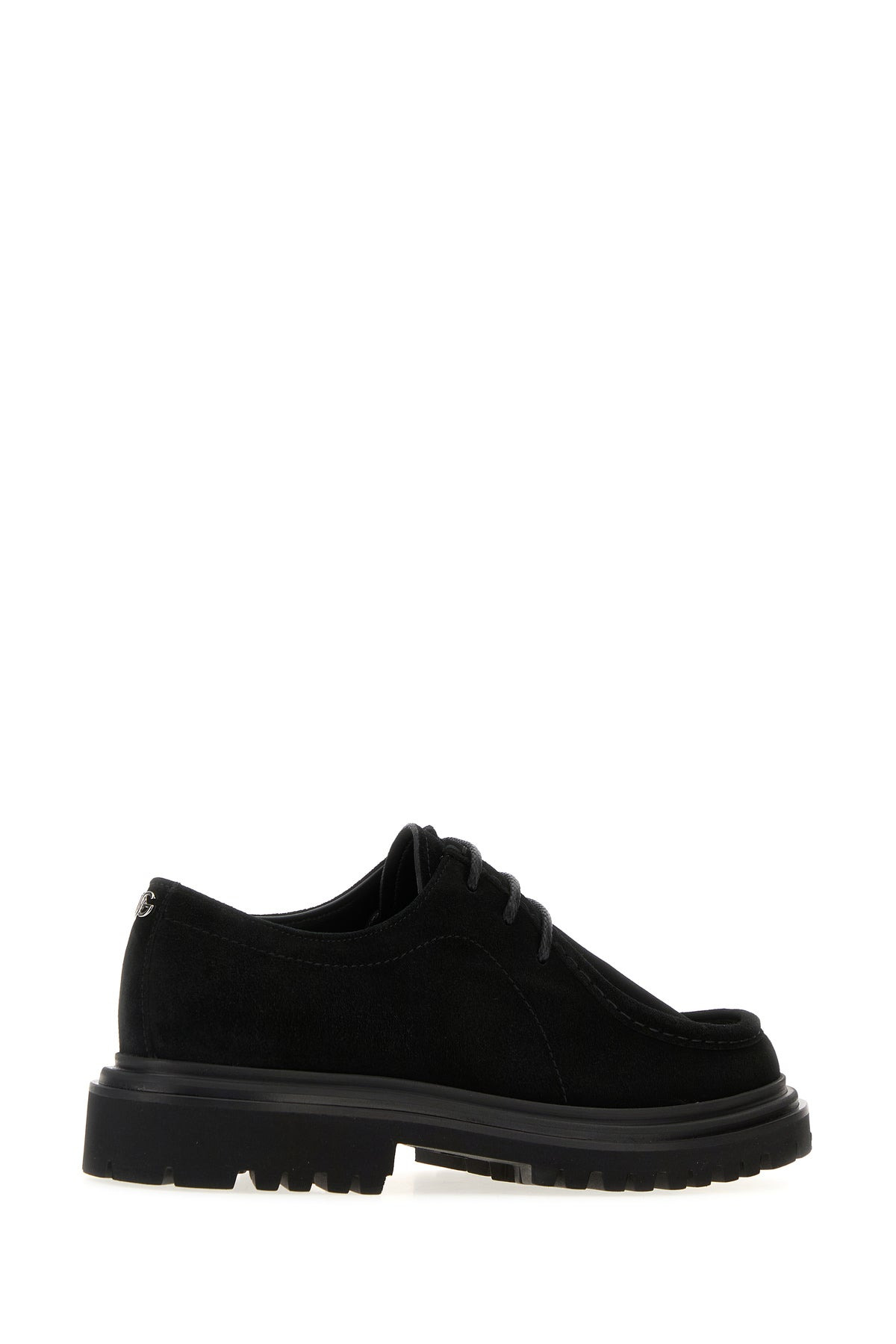 Black suede lace-up shoes - 3