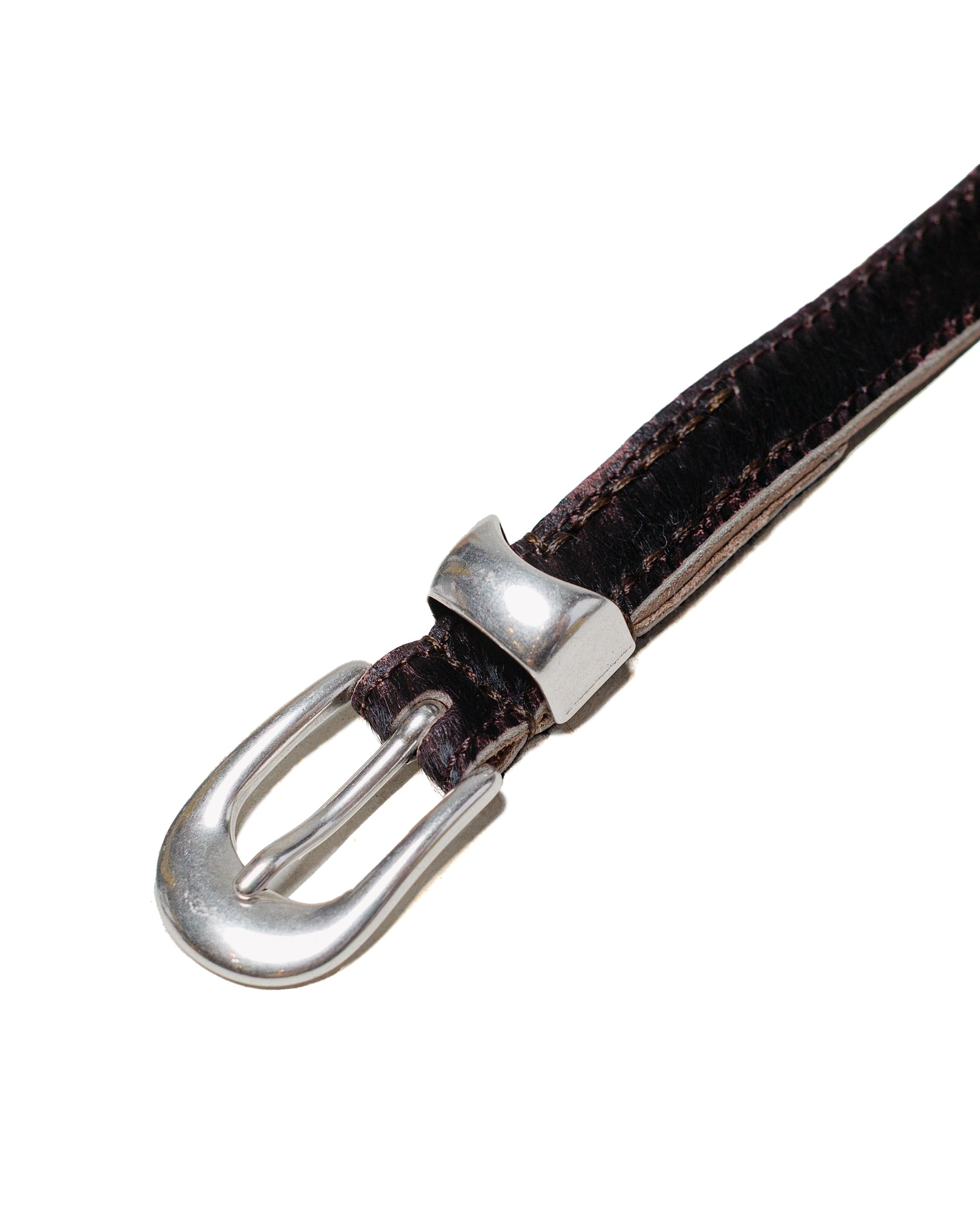 Belt 2CM Chocolate Hair On Hide - 2