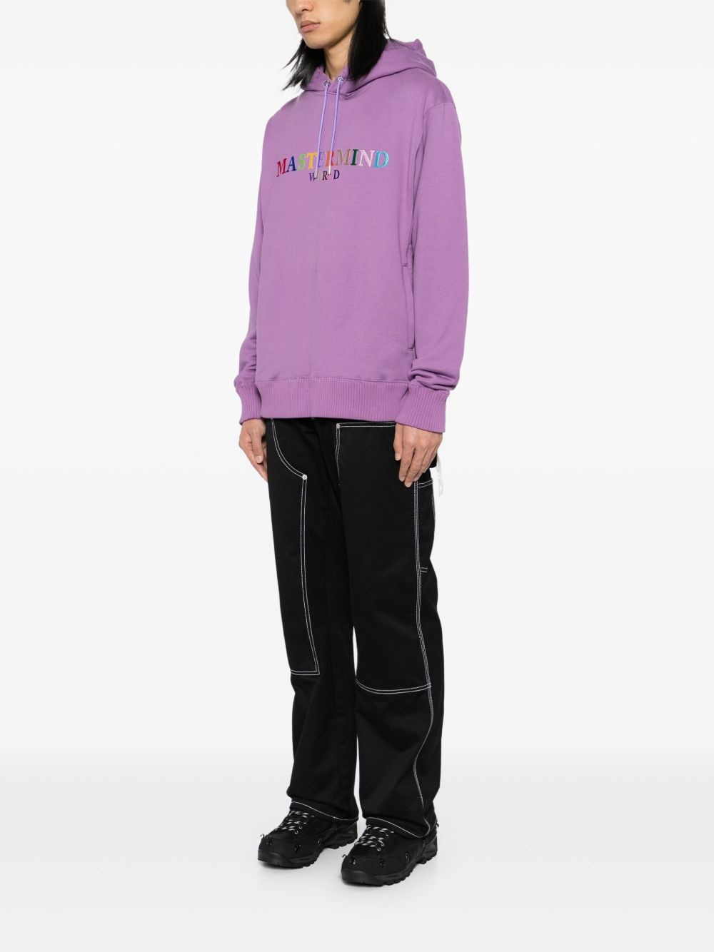 logo embroidery hoodie - 3